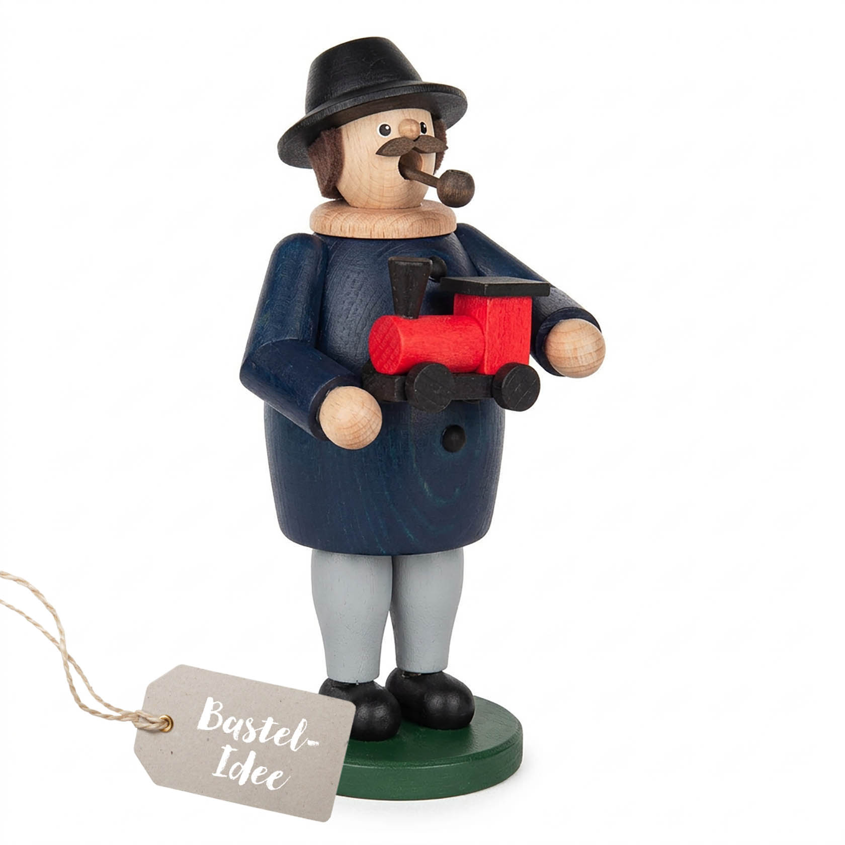Bastelset Räuchermann 14,5cm mit Eisenbahn im Dregeno Online Shop günstig kaufen