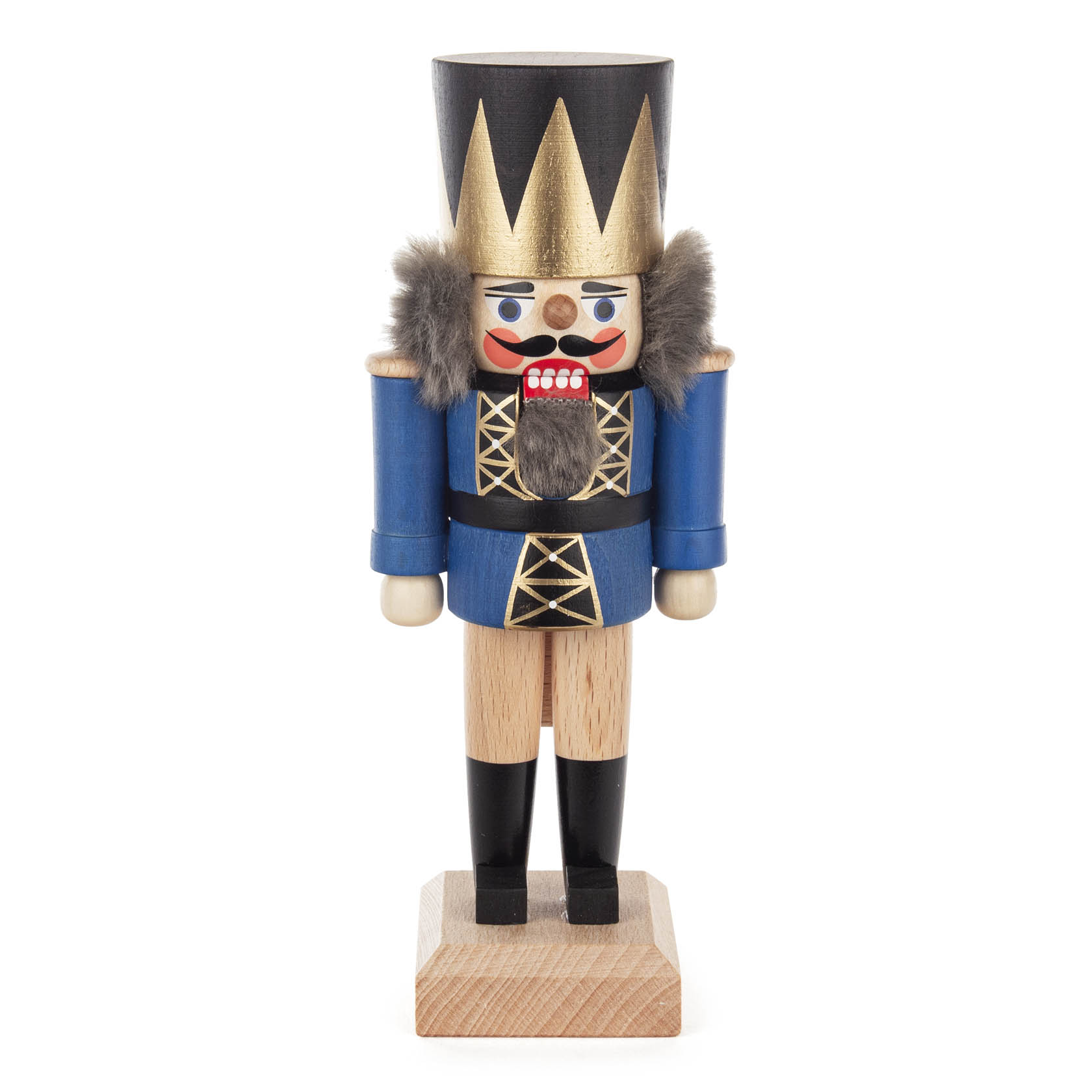 wooden nutcracker king blue 19 cm im Dregeno Online Shop günstig kaufen