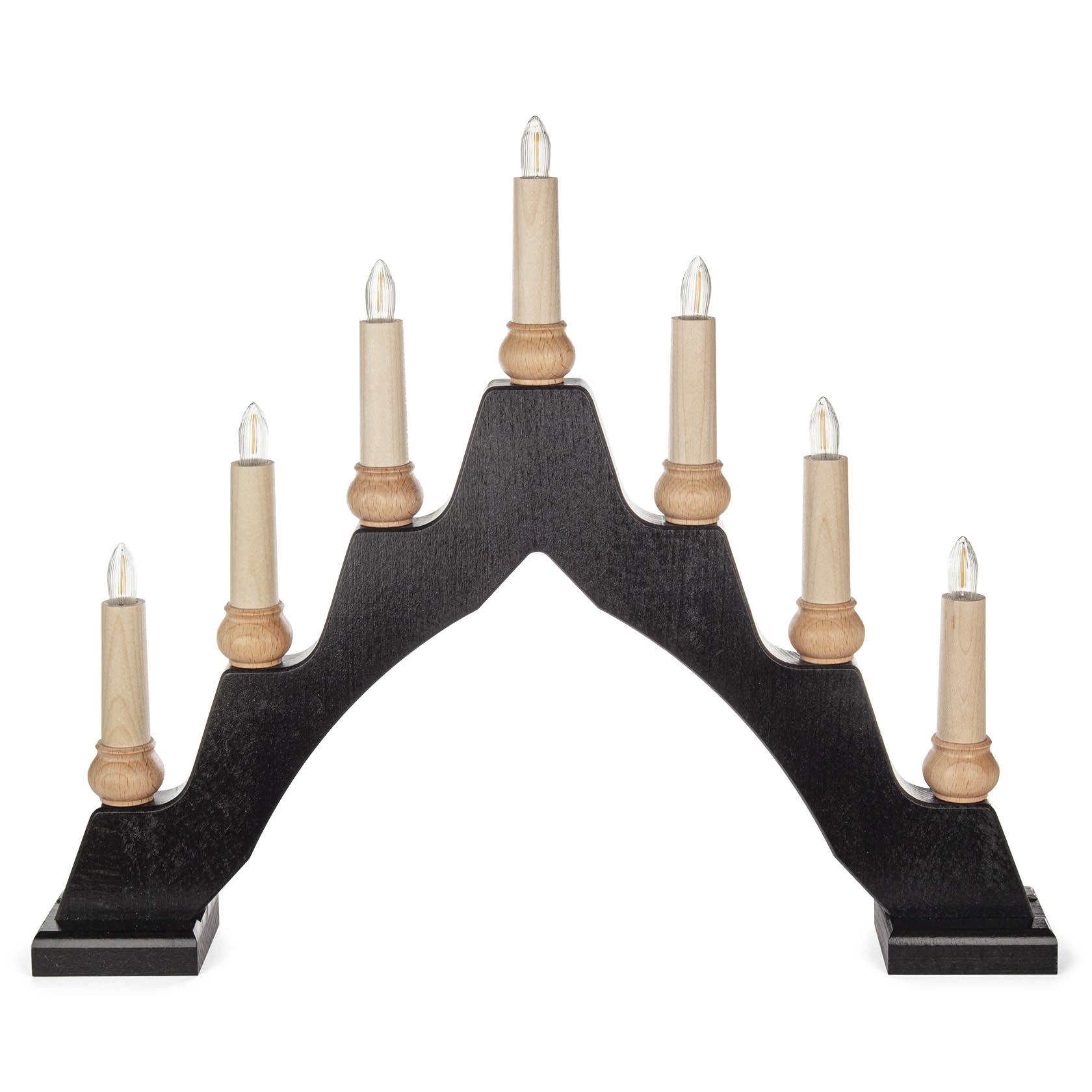 Schwedenleuchter, schwarz LED-7.flg im Dregeno Online Shop günstig kaufen