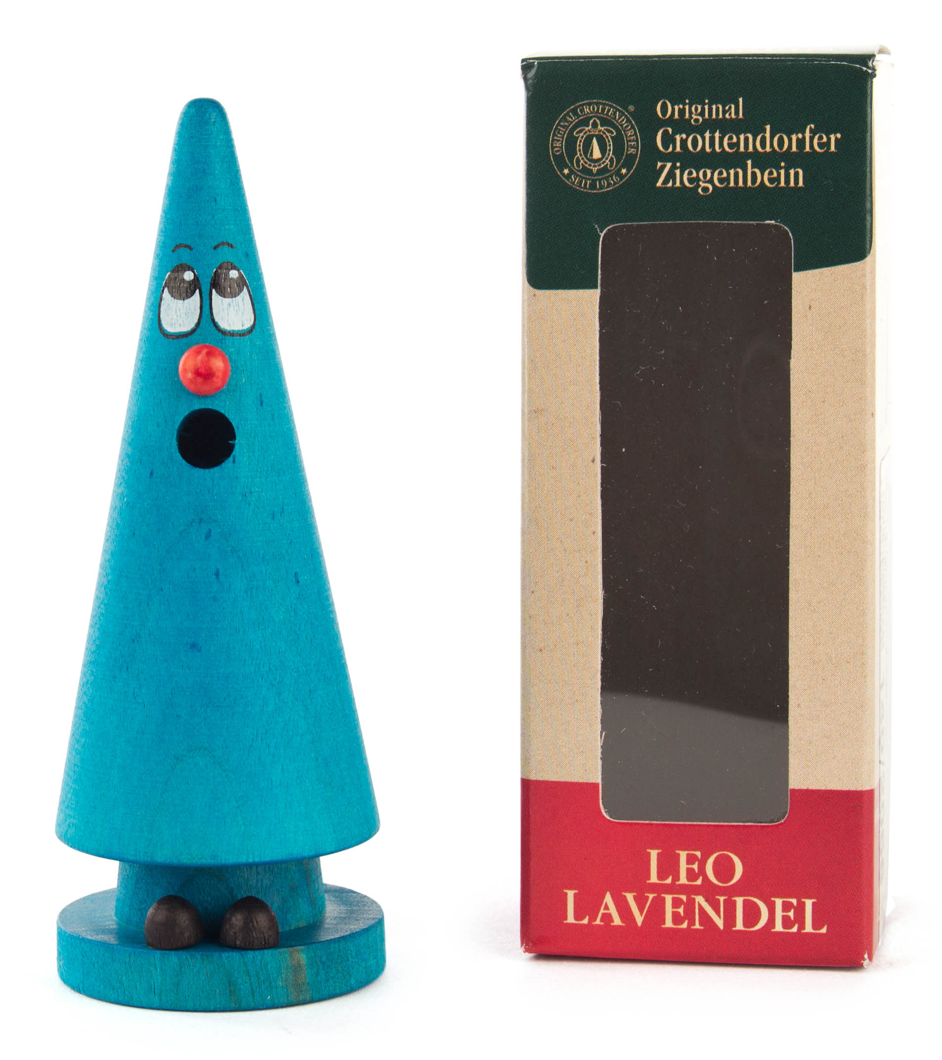 Räucherfigur Mini-Ziegenbein "Leo Lavendel" 