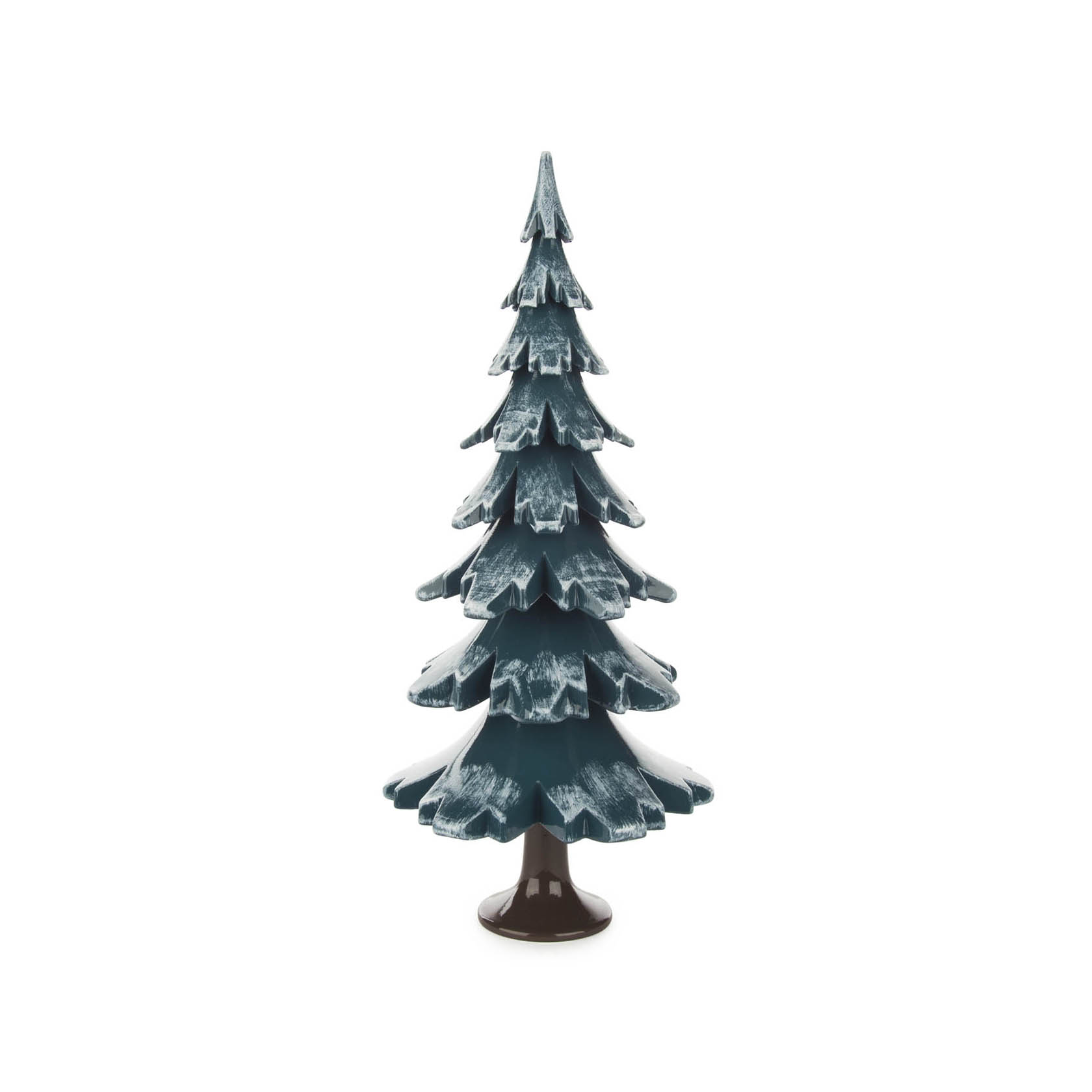 Massivholzbaum grün/weiß 24,5 cm