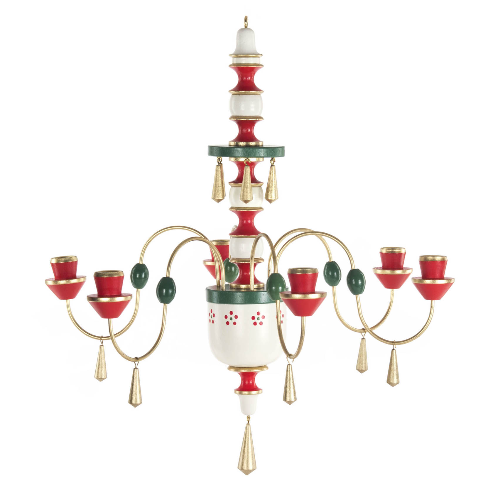 Erzgebirgische Leuchterspinne, farbig, für Kerzen d=14mm im Dregeno Online Shop günstig kaufen
