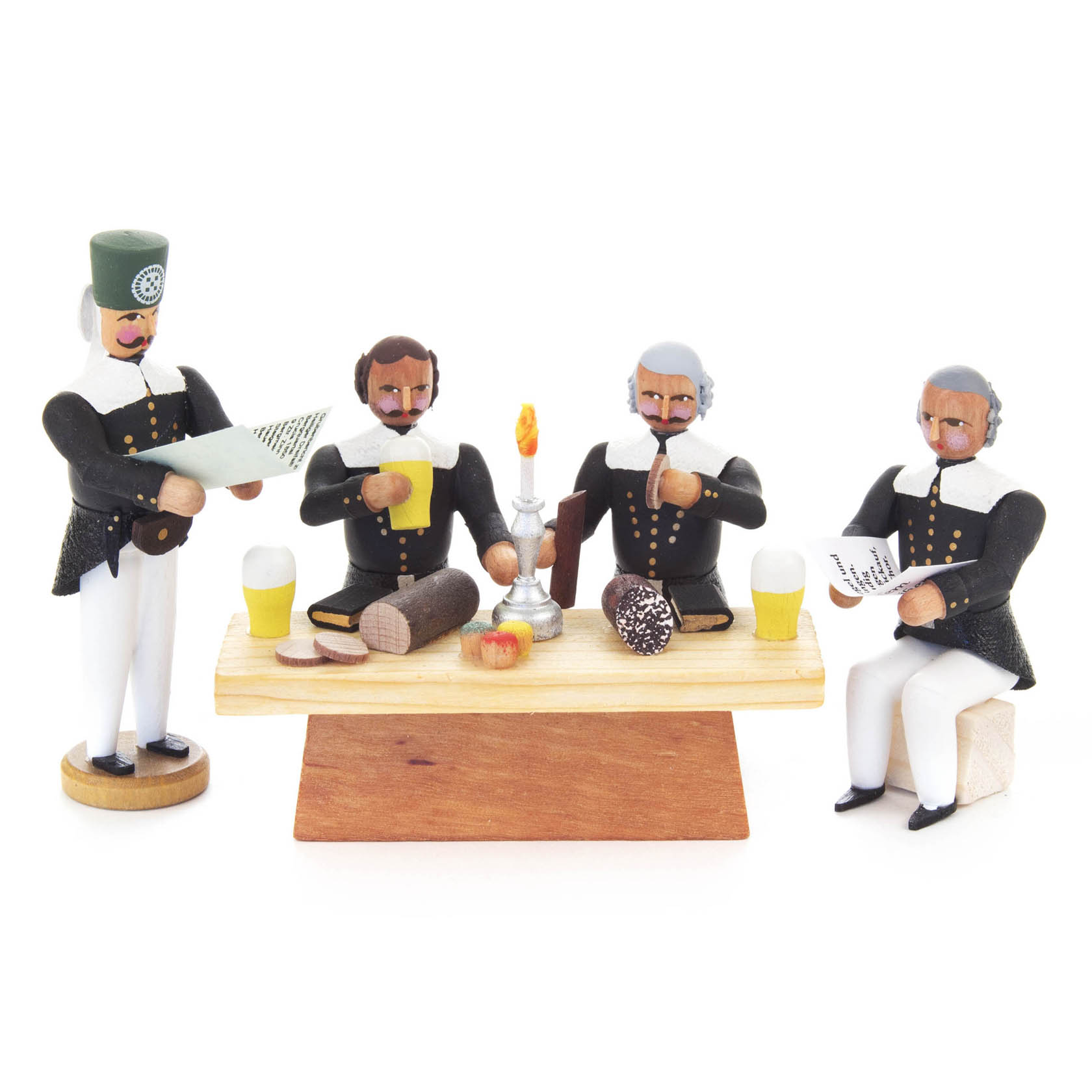 Mettenschicht mit 4 Bergleuten