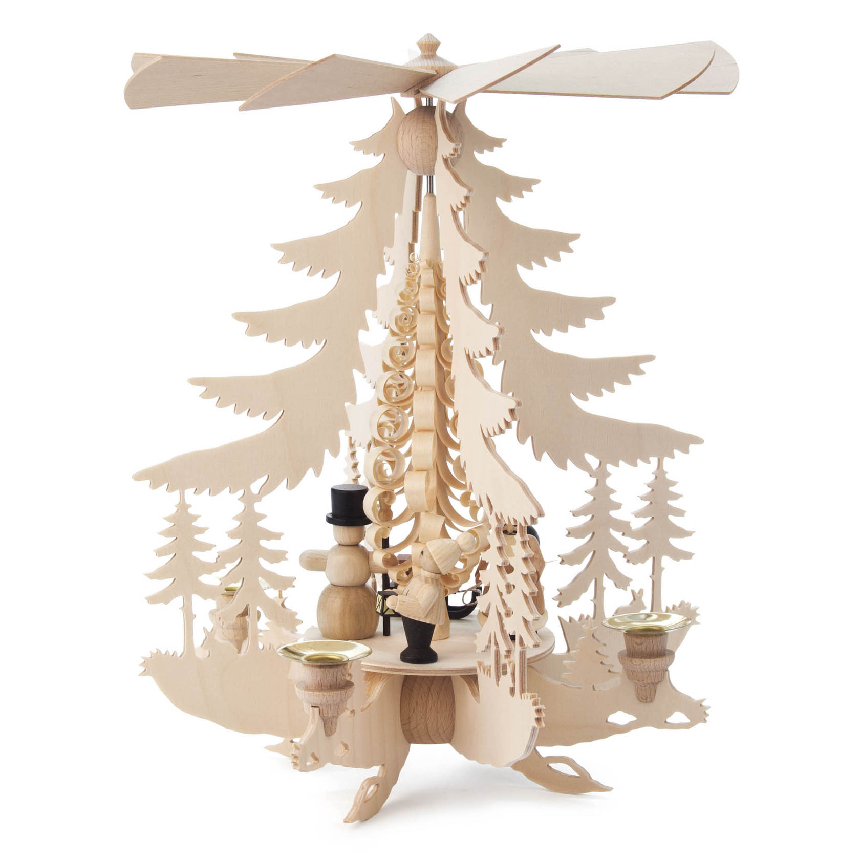Pyramide mit Weihnachtsfiguren, für Kerzen d=14mm im Dregeno Online Shop günstig kaufen