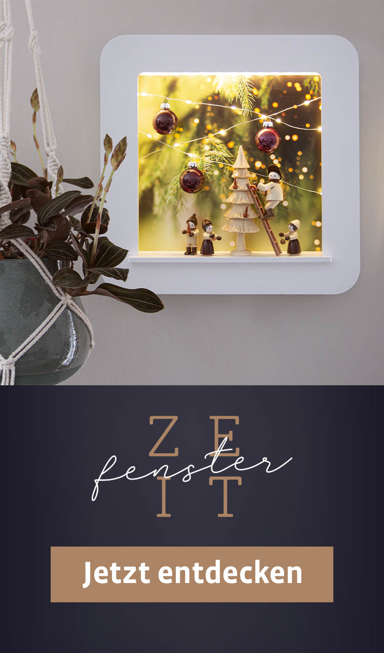 Deko-Rahmen "Zeitfenster" mit Thiel-Figuren
