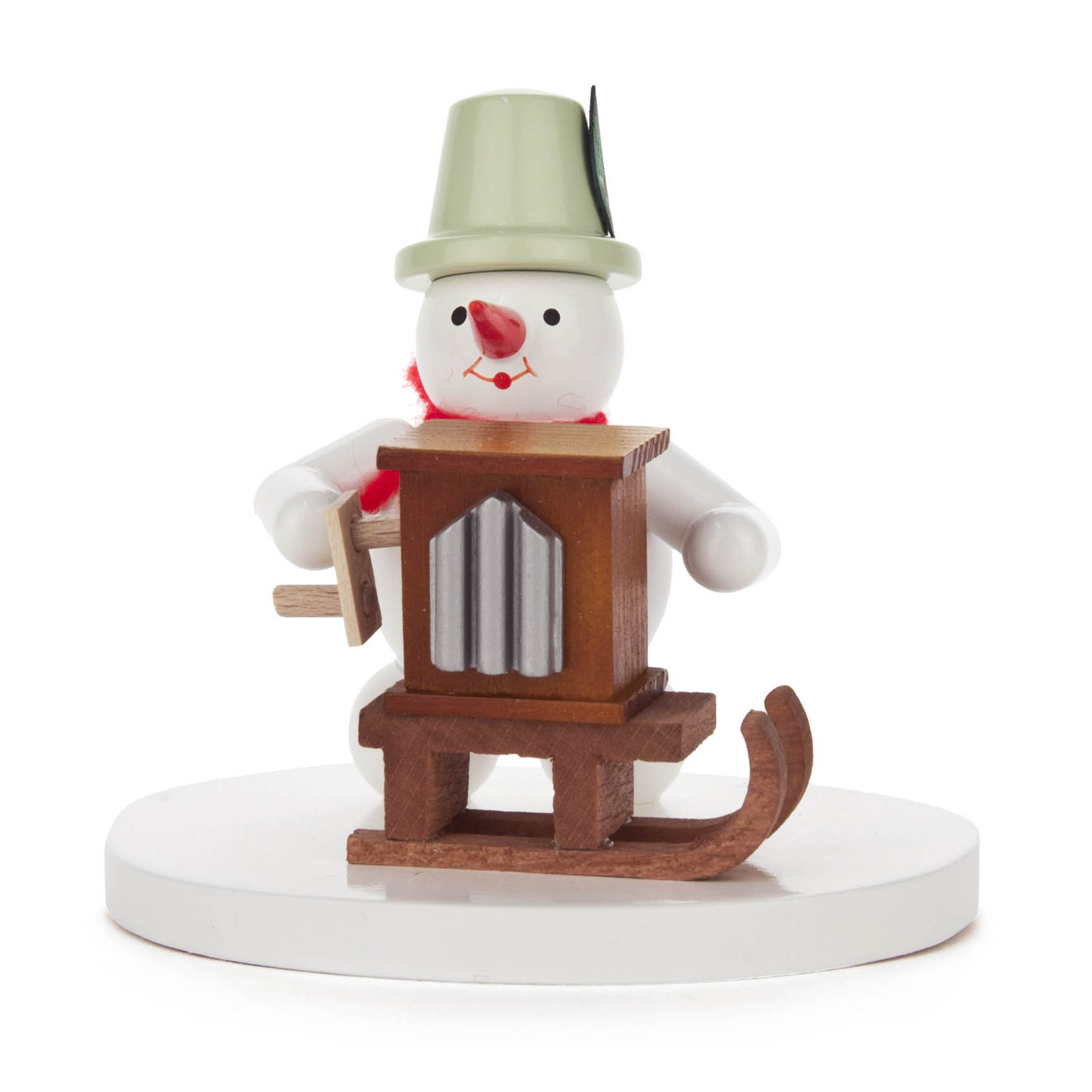 Schneemann mit Drehorgel im Dregeno Online Shop günstig kaufen