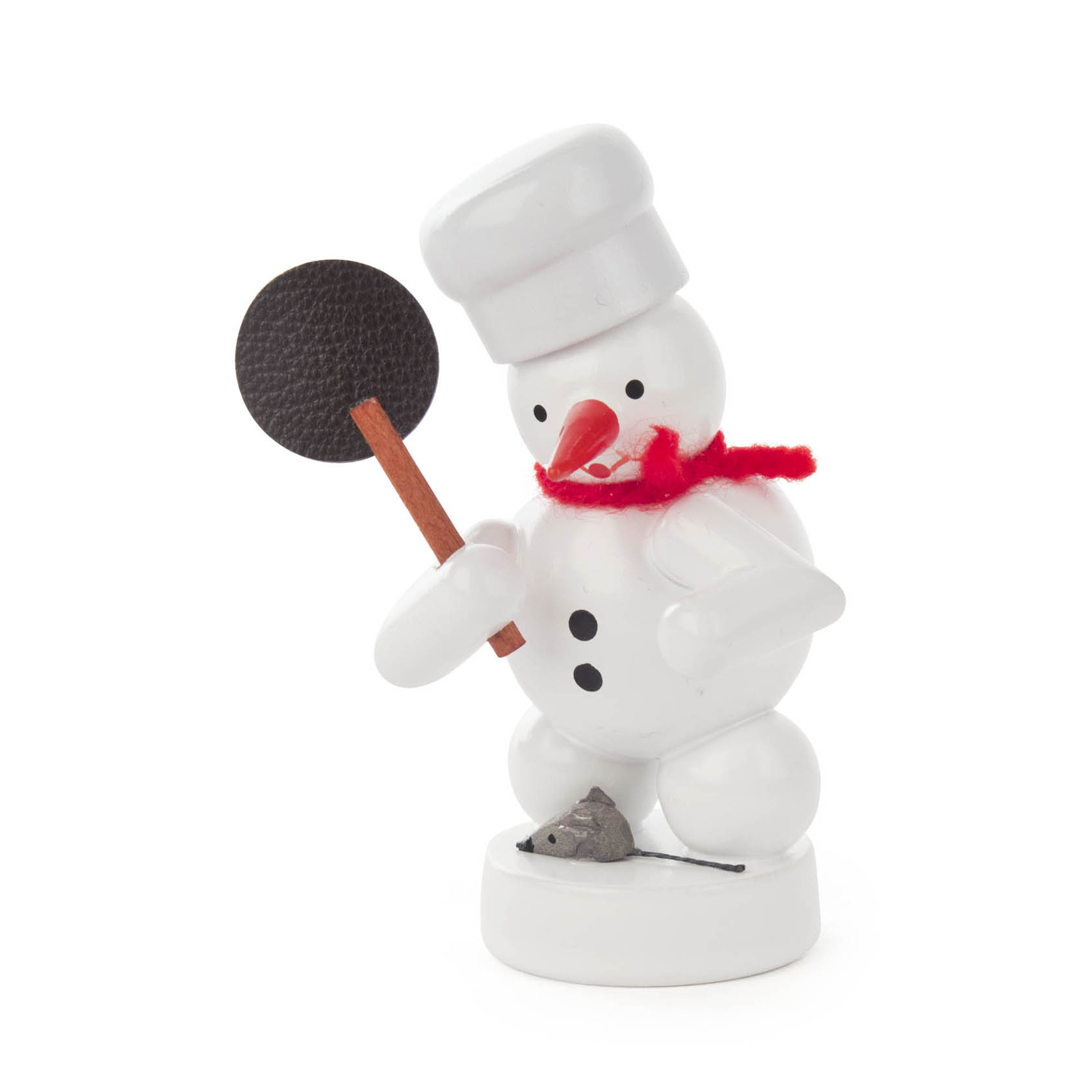 Schneemann Bäcker mit Maus