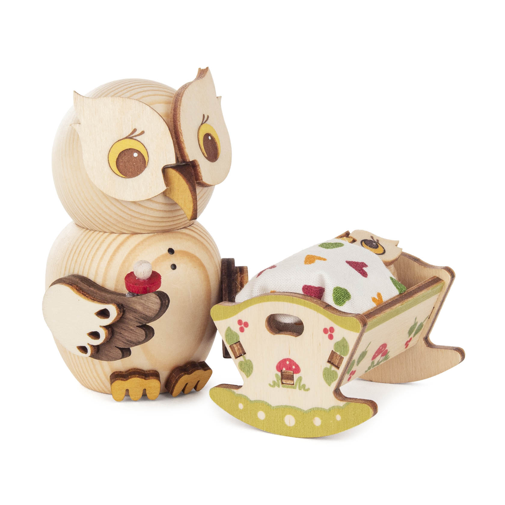 Mini-Eule mit Babywiege im Dregeno Online Shop günstig kaufen