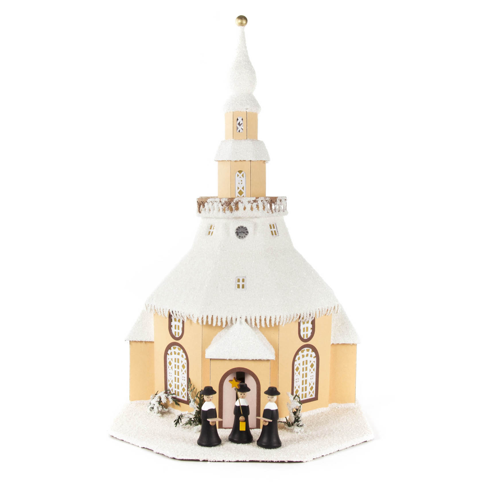 Lichterhaus Seiffener Kirche, elektr. Beleuchtung