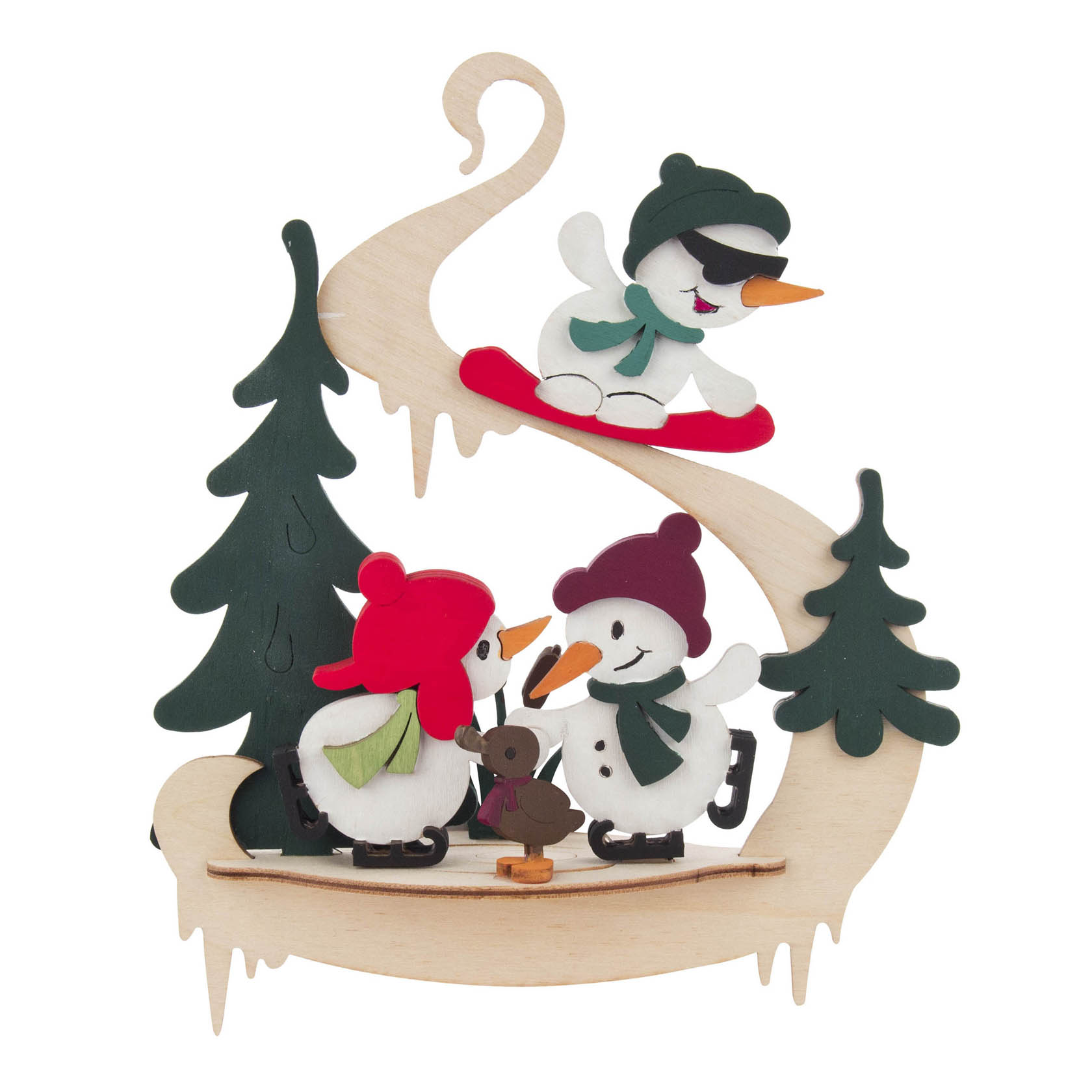 Bastelset Fensterbild 3D Schneemann Sportler im Dregeno Online Shop günstig kaufen