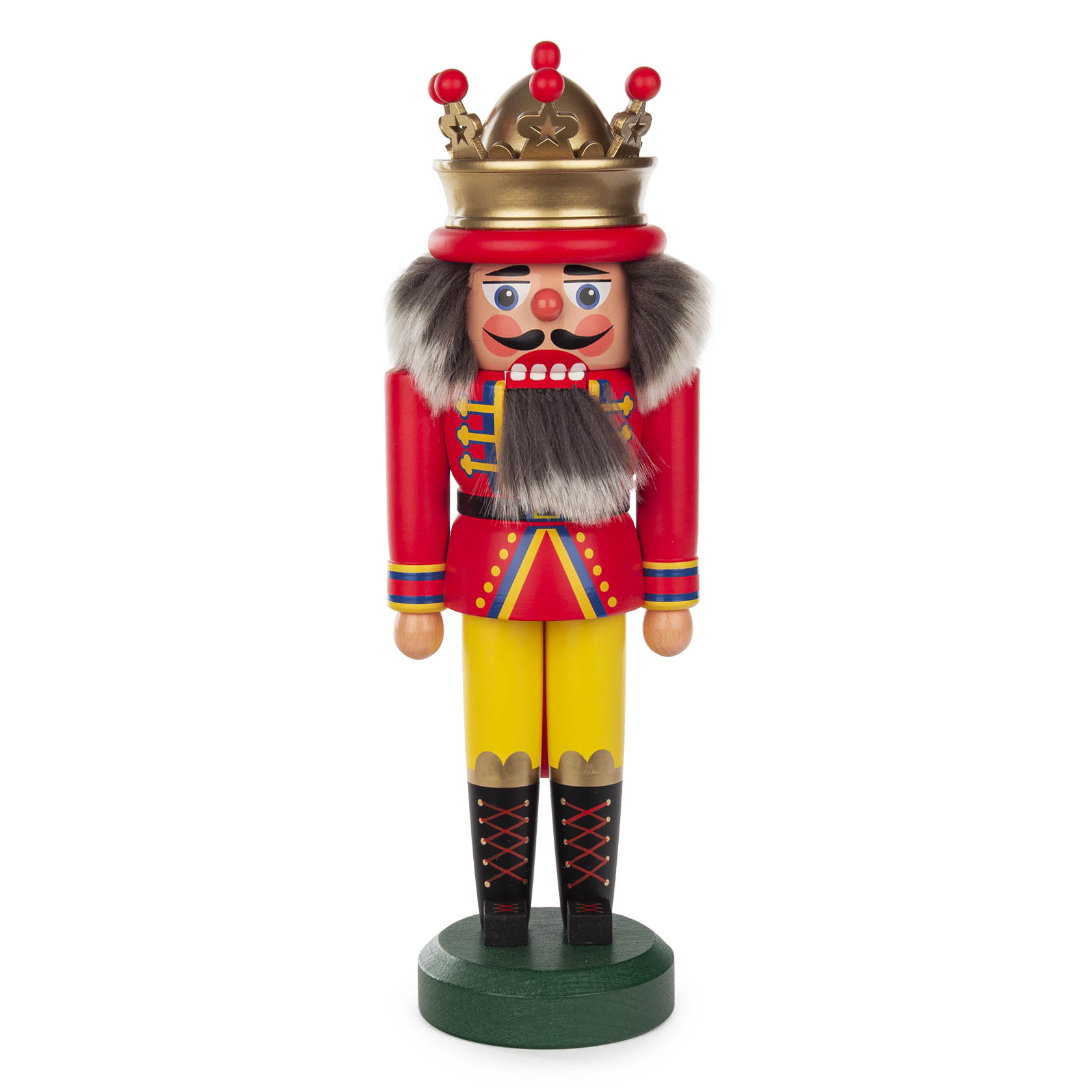 Nussknacker König mit Krone 30cm rot/matt im Dregeno Online Shop günstig kaufen