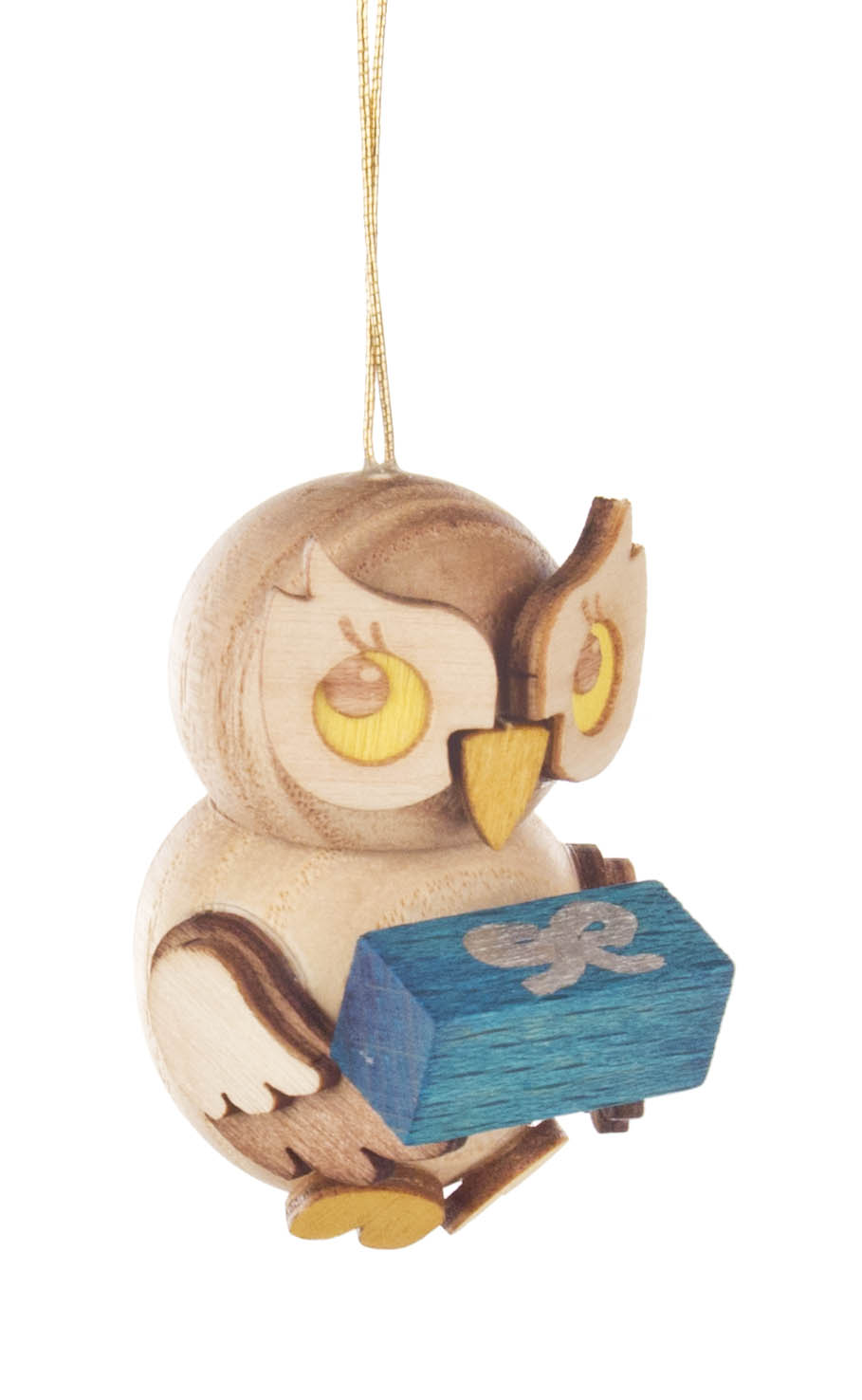 Behang Eulenkind mit Geschenk  