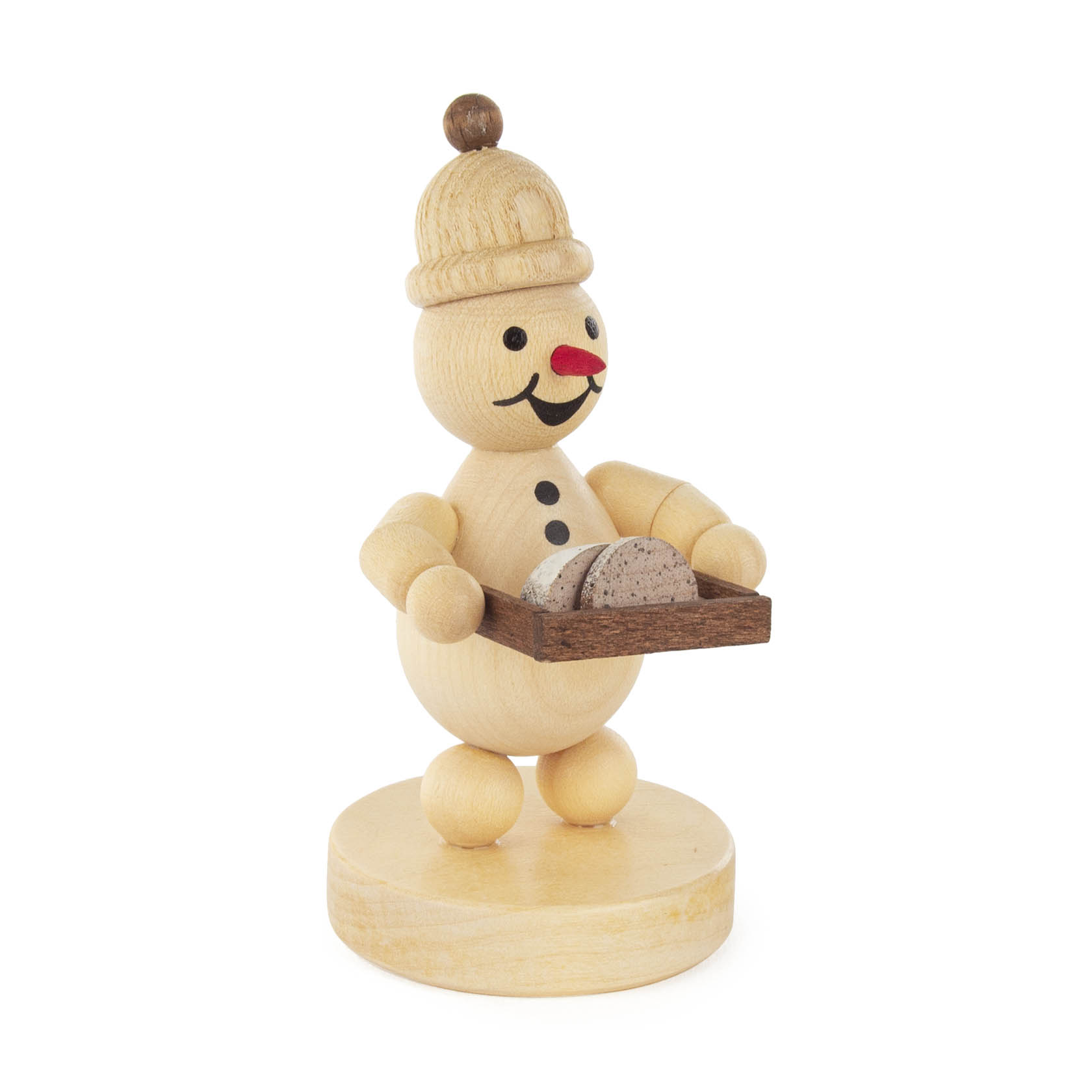 Schneemann Junior mit Christstollen