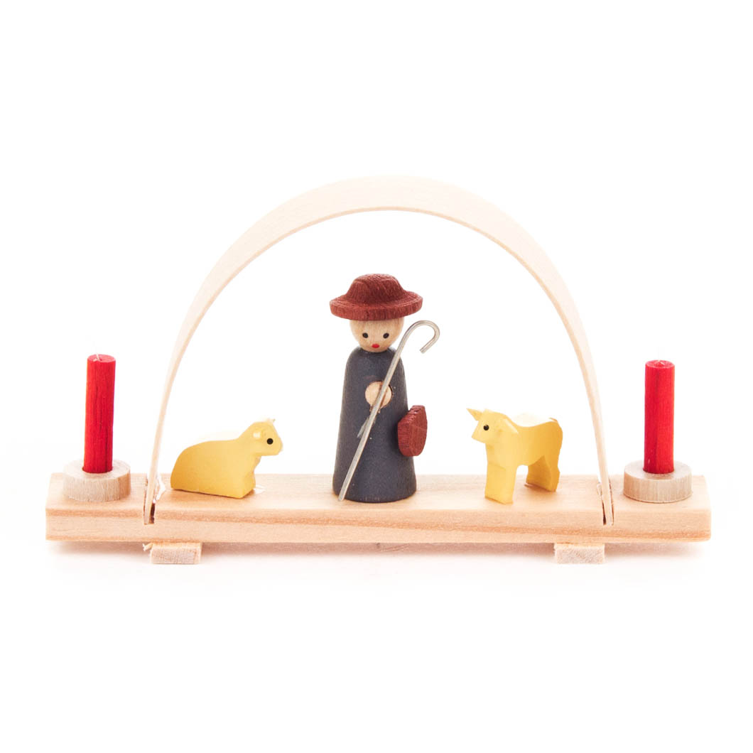 Mini-Schwibbogen mit Schäferei  