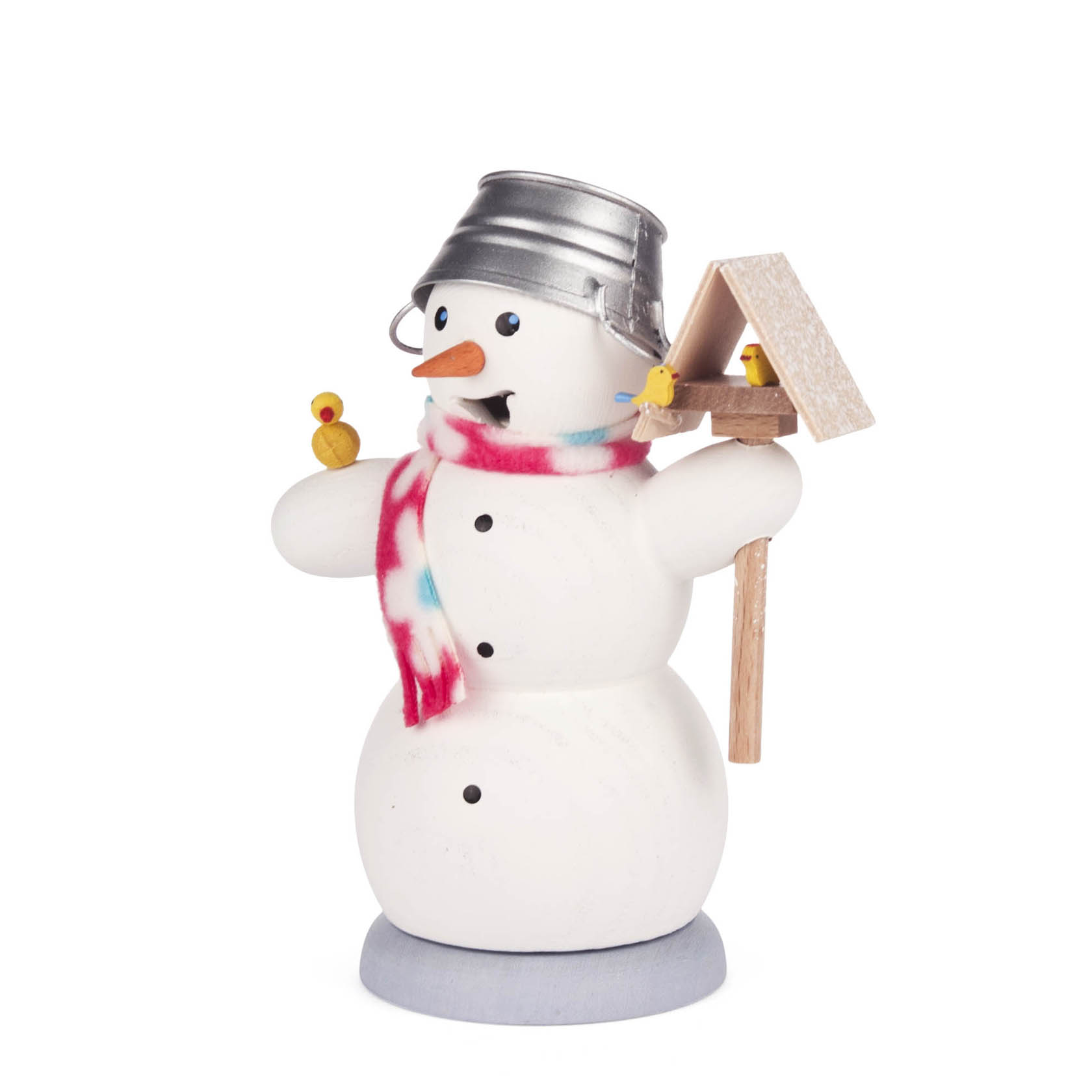 Räuchermann Schneemann mit Vogelhaus im Dregeno Online Shop günstig kaufen