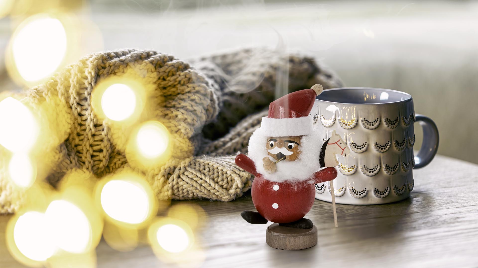 Mini-Räuchermännchen Weihnachtsmann