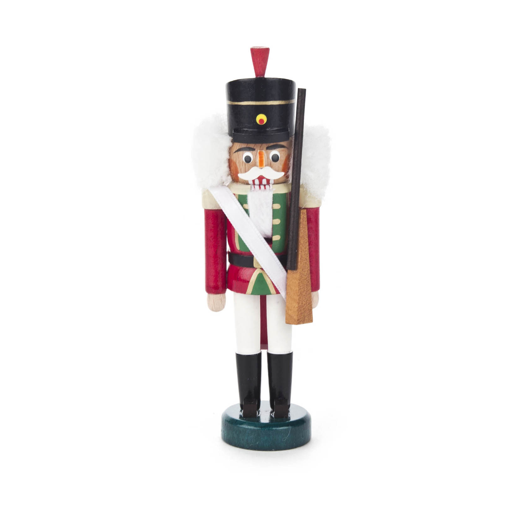 Nussknacker Husar rot-weiß, 14cm