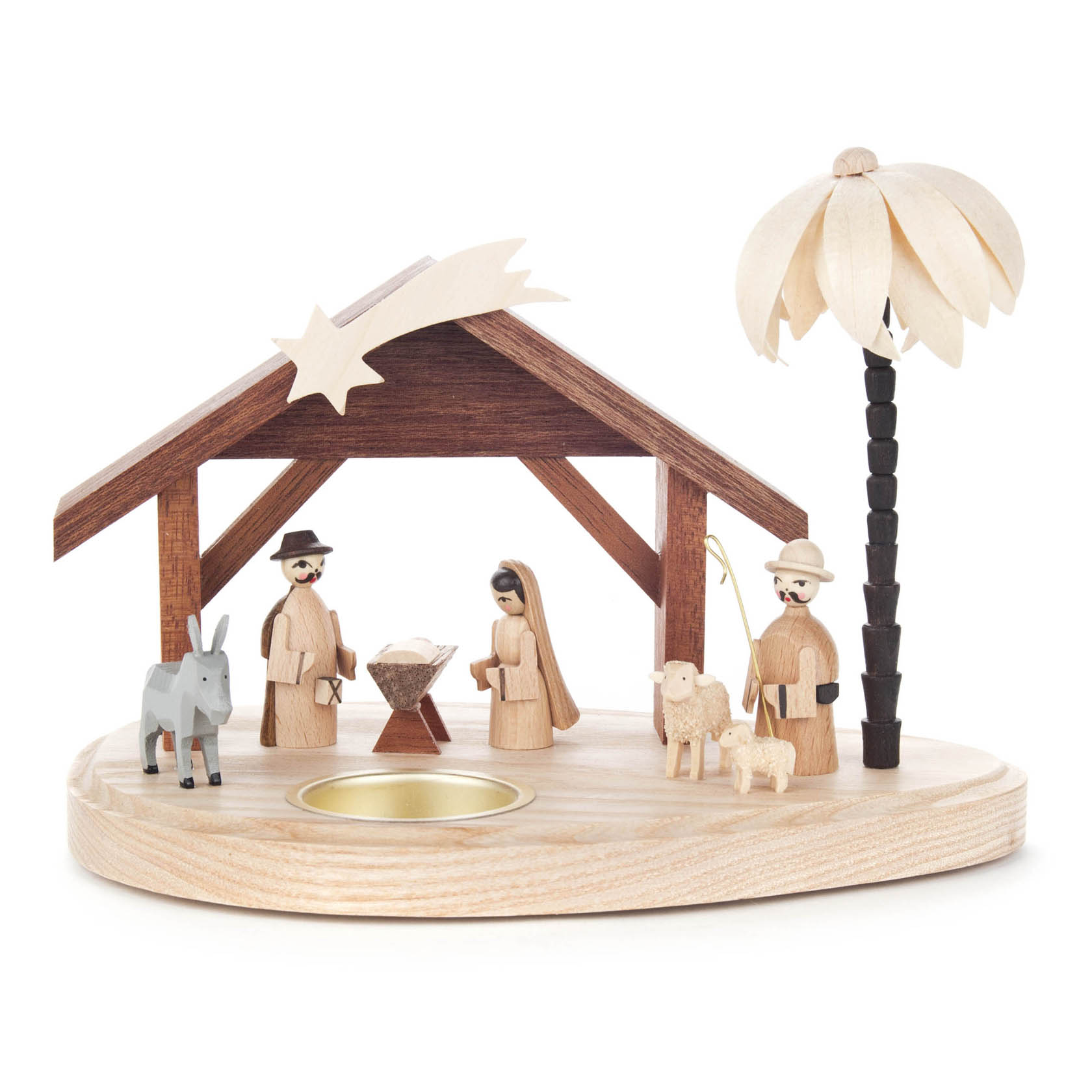 Teelichthalter mit Weihnachtskrippe im Dregeno Online Shop günstig kaufen