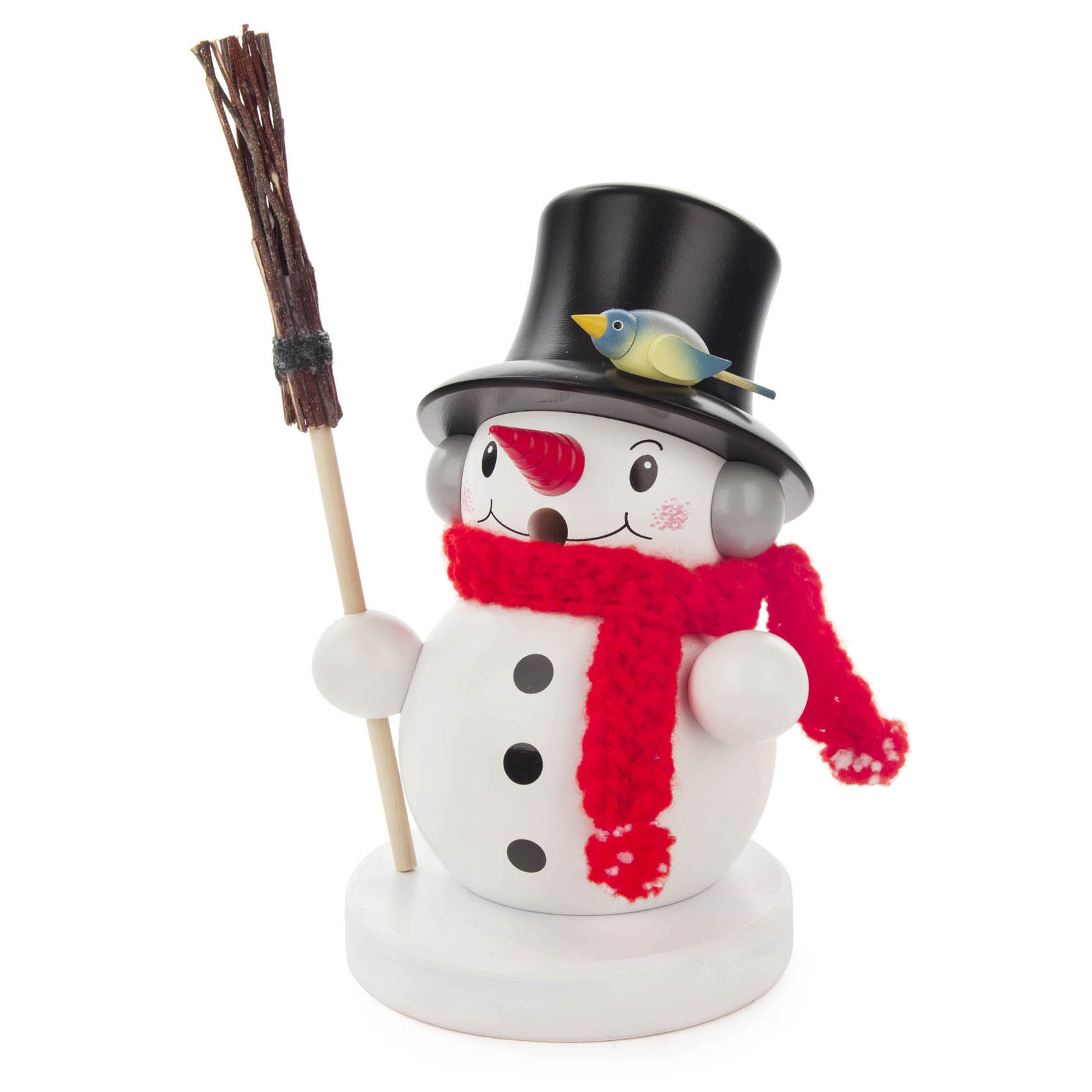 Räuchermann Schneemann mit Besen im Dregeno Online Shop günstig kaufen