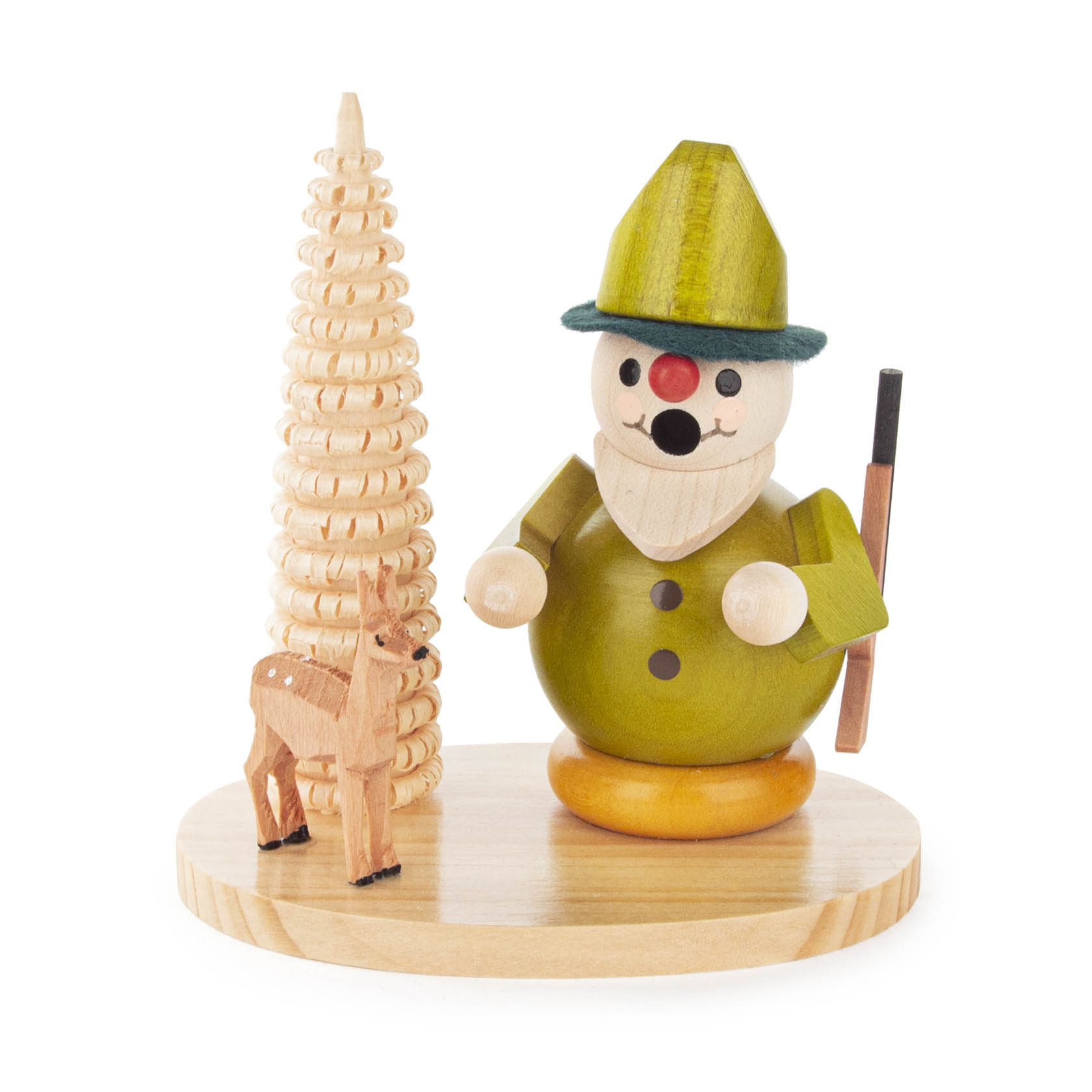 Mini-Räuchermann Förster mit Reh/Baum auf Sockel im Dregeno Online Shop günstig kaufen