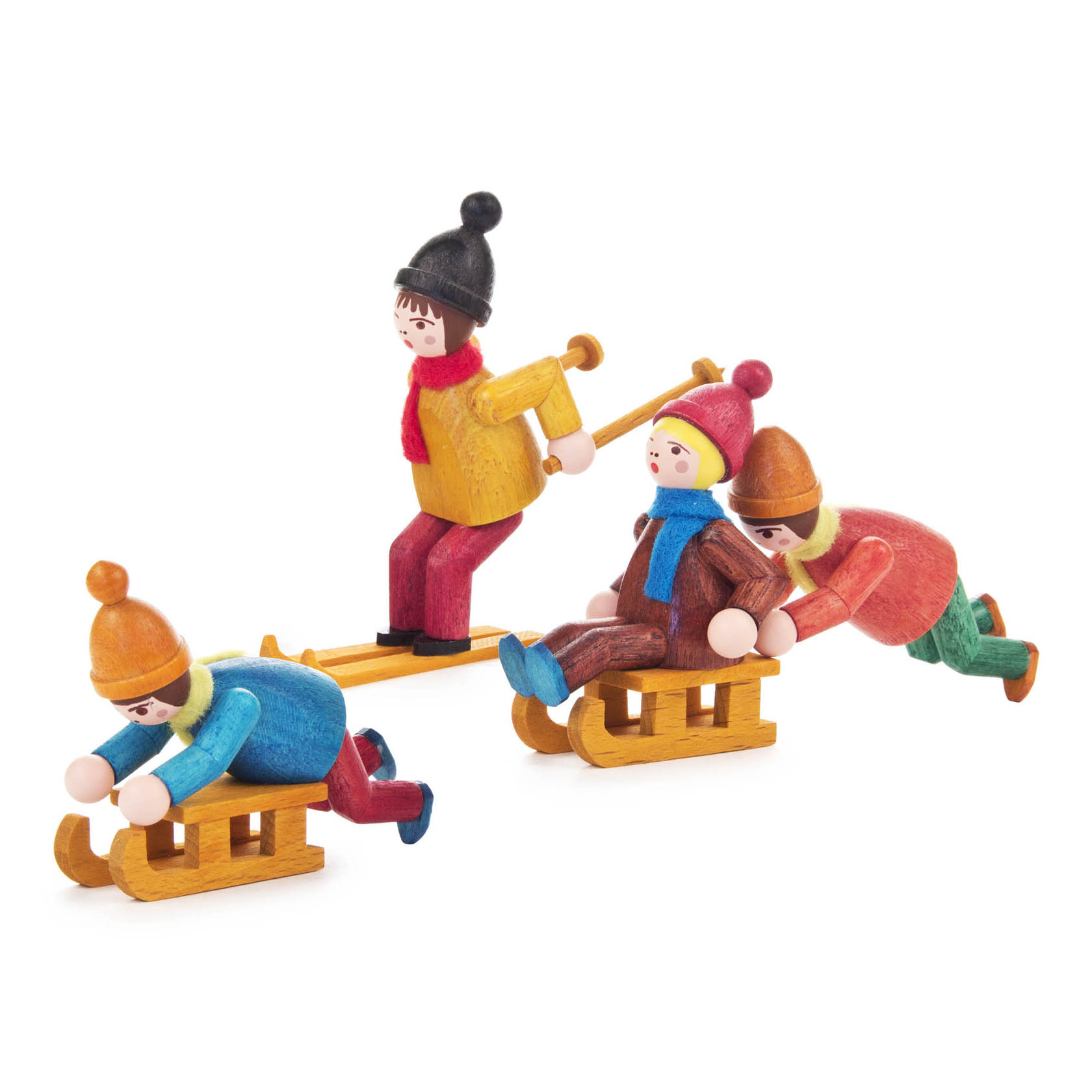 Wintersportler farbig lasiert (4) im Dregeno Online Shop günstig kaufen
