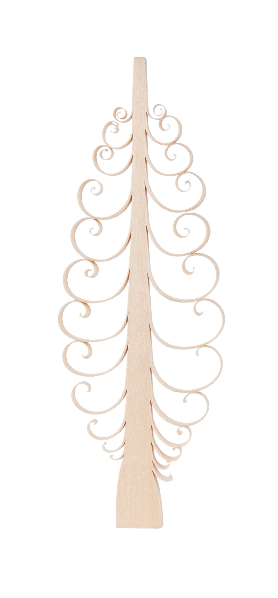 Spanbaum flach natur, 15cm  