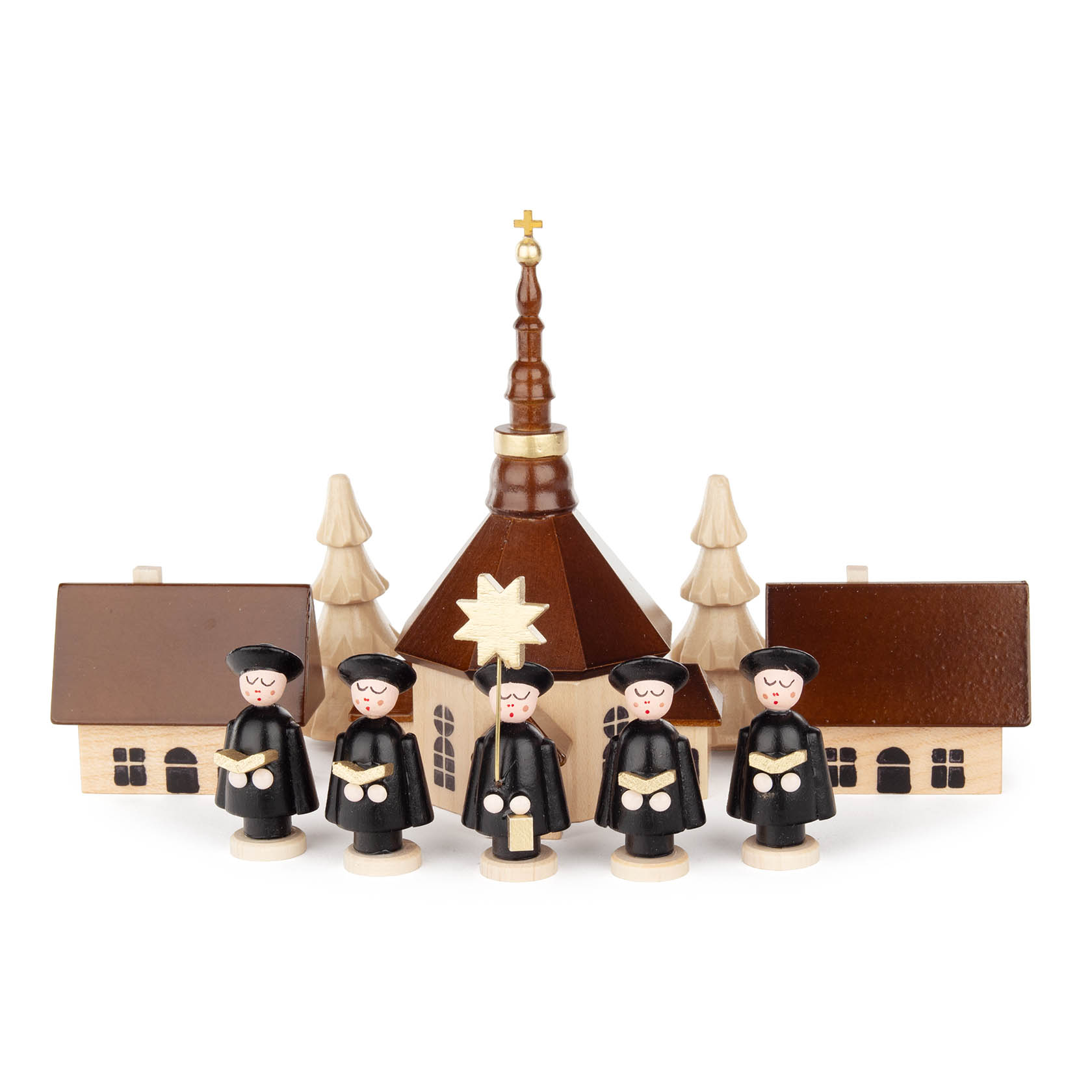 Kurrende mit Seiffener Kirche natur hell im Dregeno Online Shop günstig kaufen