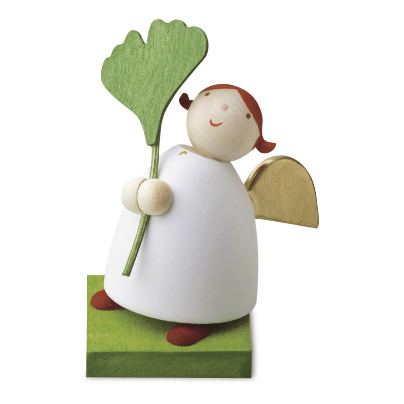 Schutzengel mit Ginkgoblatt  