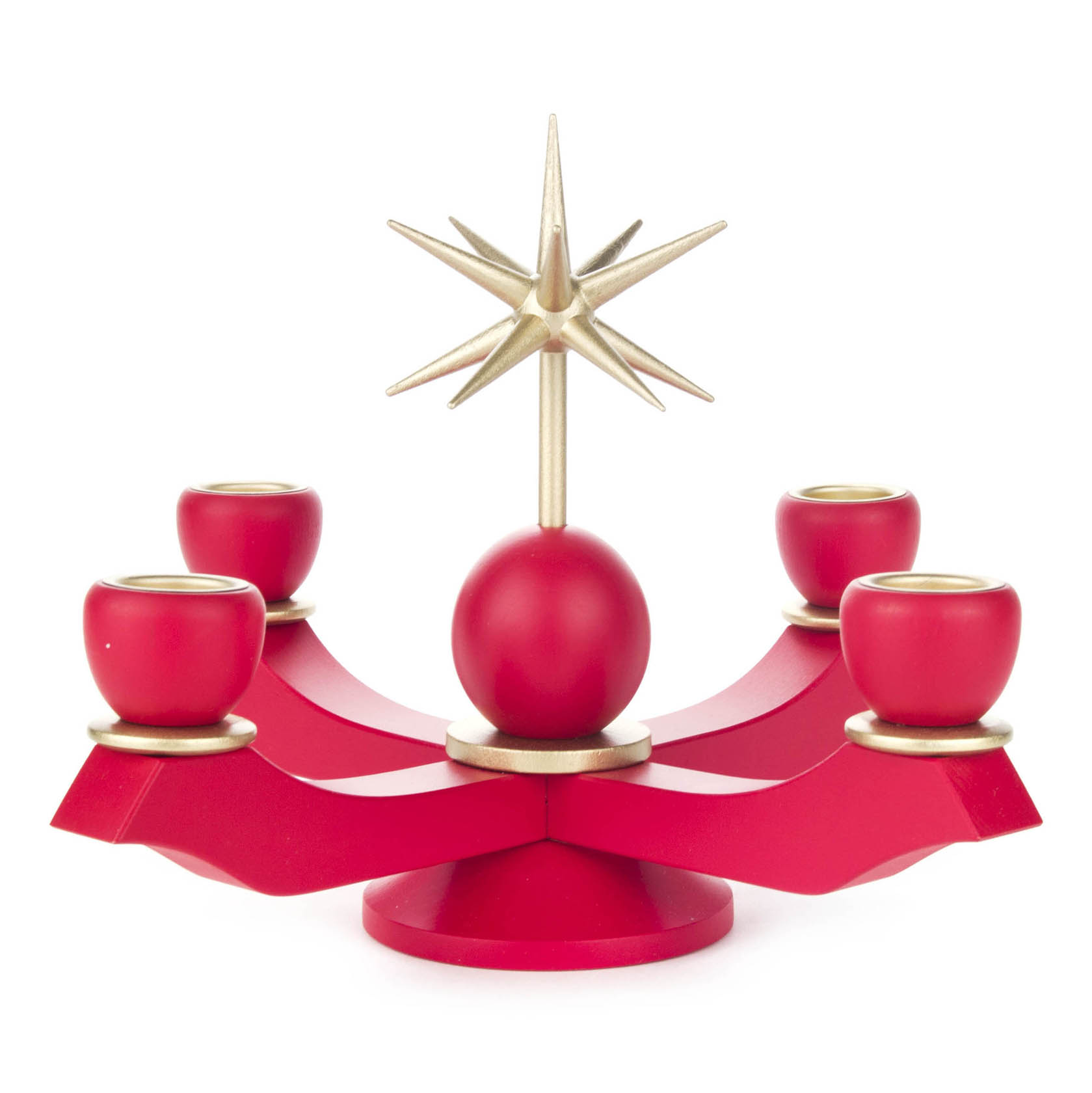 Adventsleuchter mit Stern, rot, für Kerzen d=20mm  im Dregeno Online Shop günstig kaufen