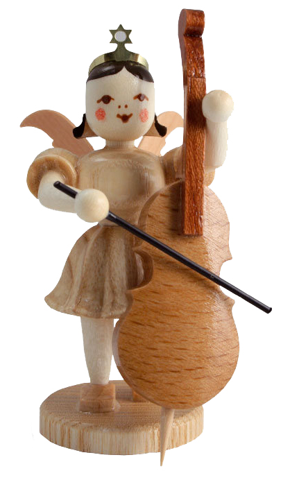 Engel mit Violoncello, natur  