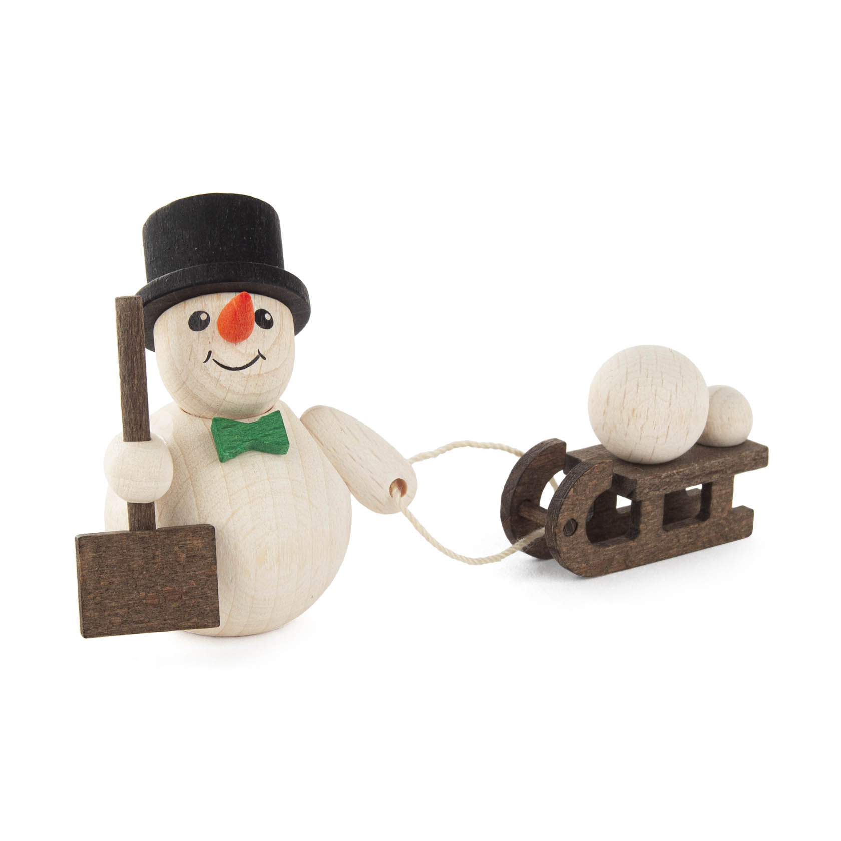 Bastelsatz Schneemann mit Schlitten Zylinder 6cm