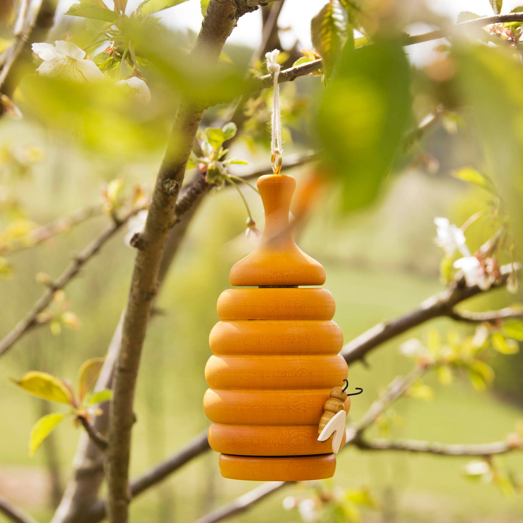 Bienenstock mit Räucherfunktion zum Stehen und Hängen -dregeno exklusiv-