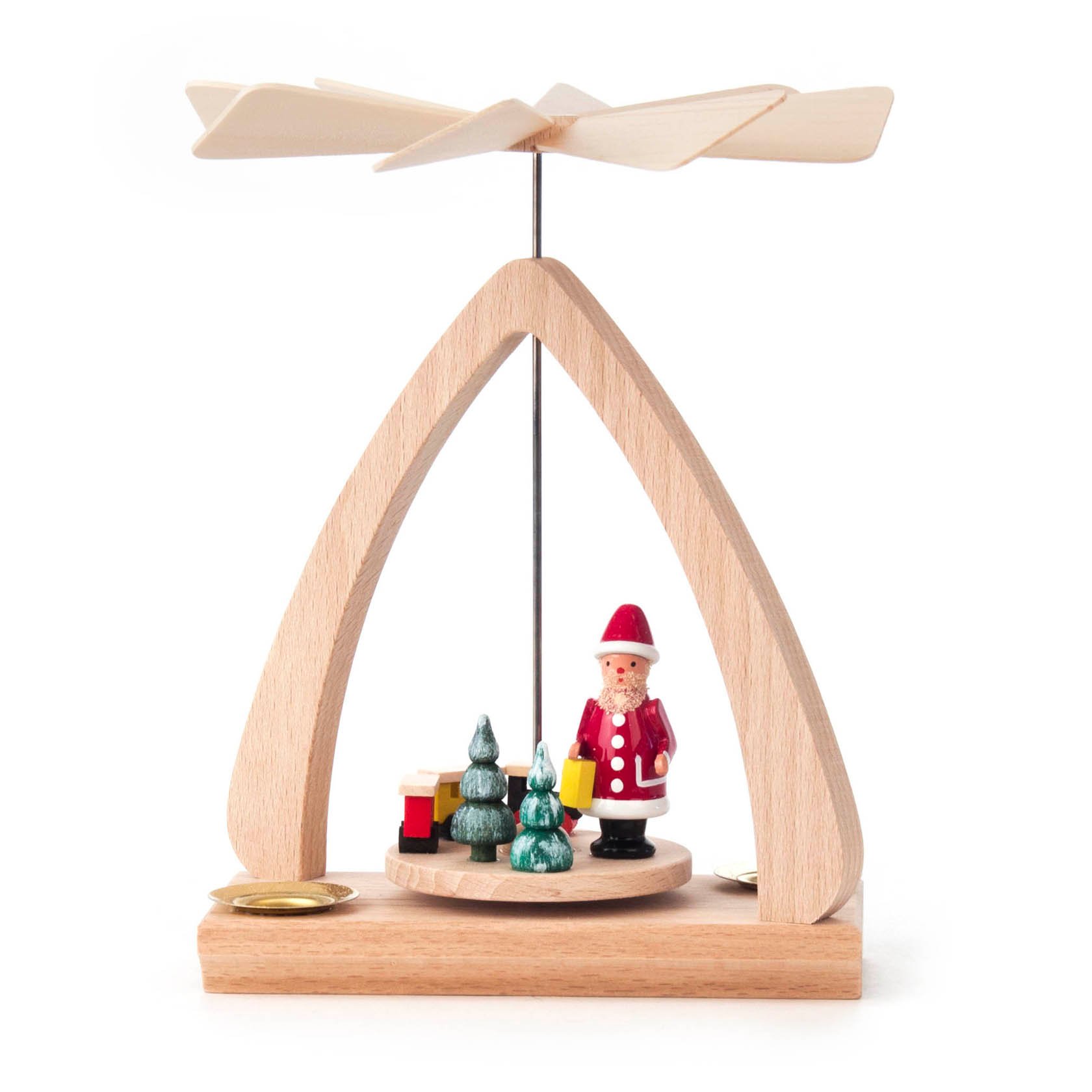 Pyramide mit Weihnachtsmann für Kerzen d=14mm im Dregeno Online Shop günstig kaufen