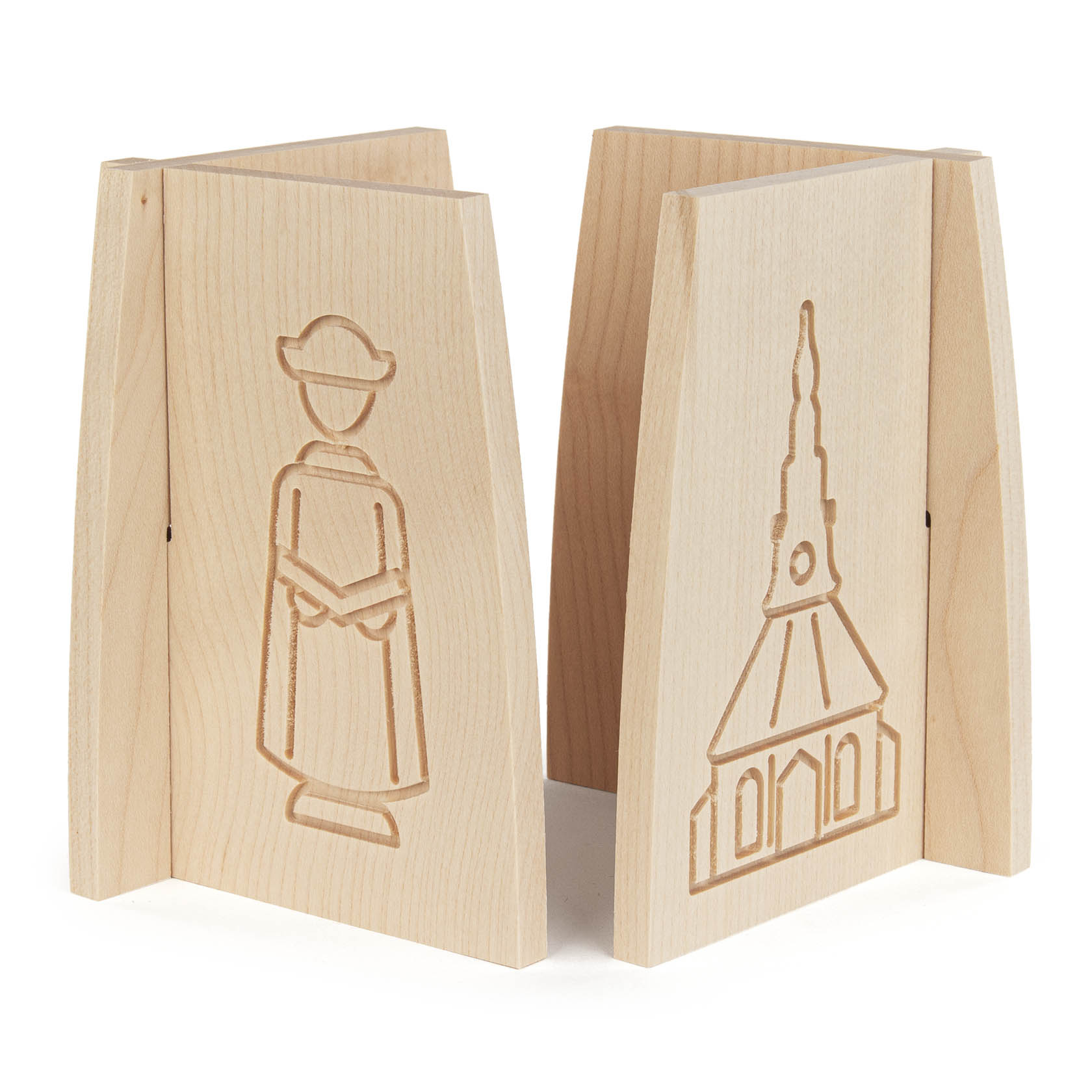 Schwibbogenuntersetzer, steckbar (2) Seiffener Kirche und Kurrende im Dregeno Online Shop günstig kaufen