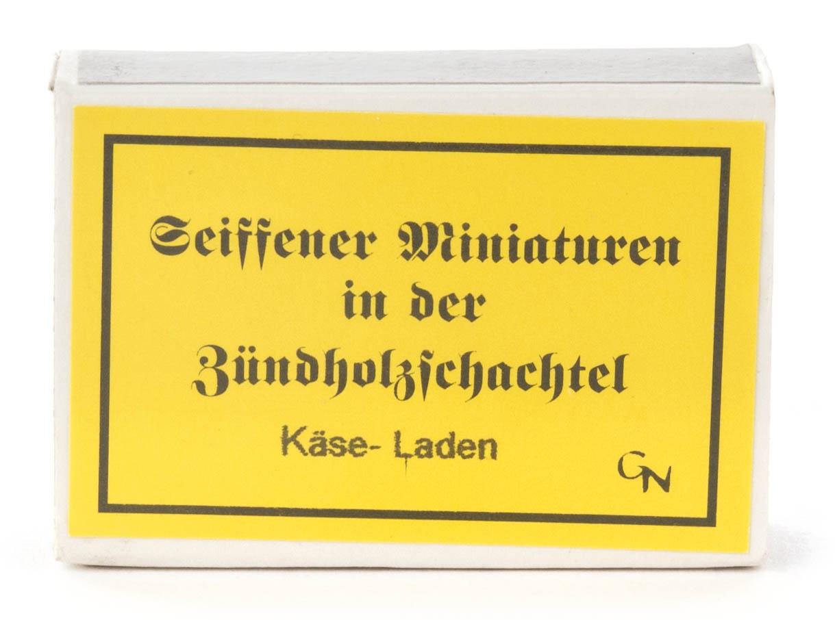 Zündholzschachtel Käse-Laden