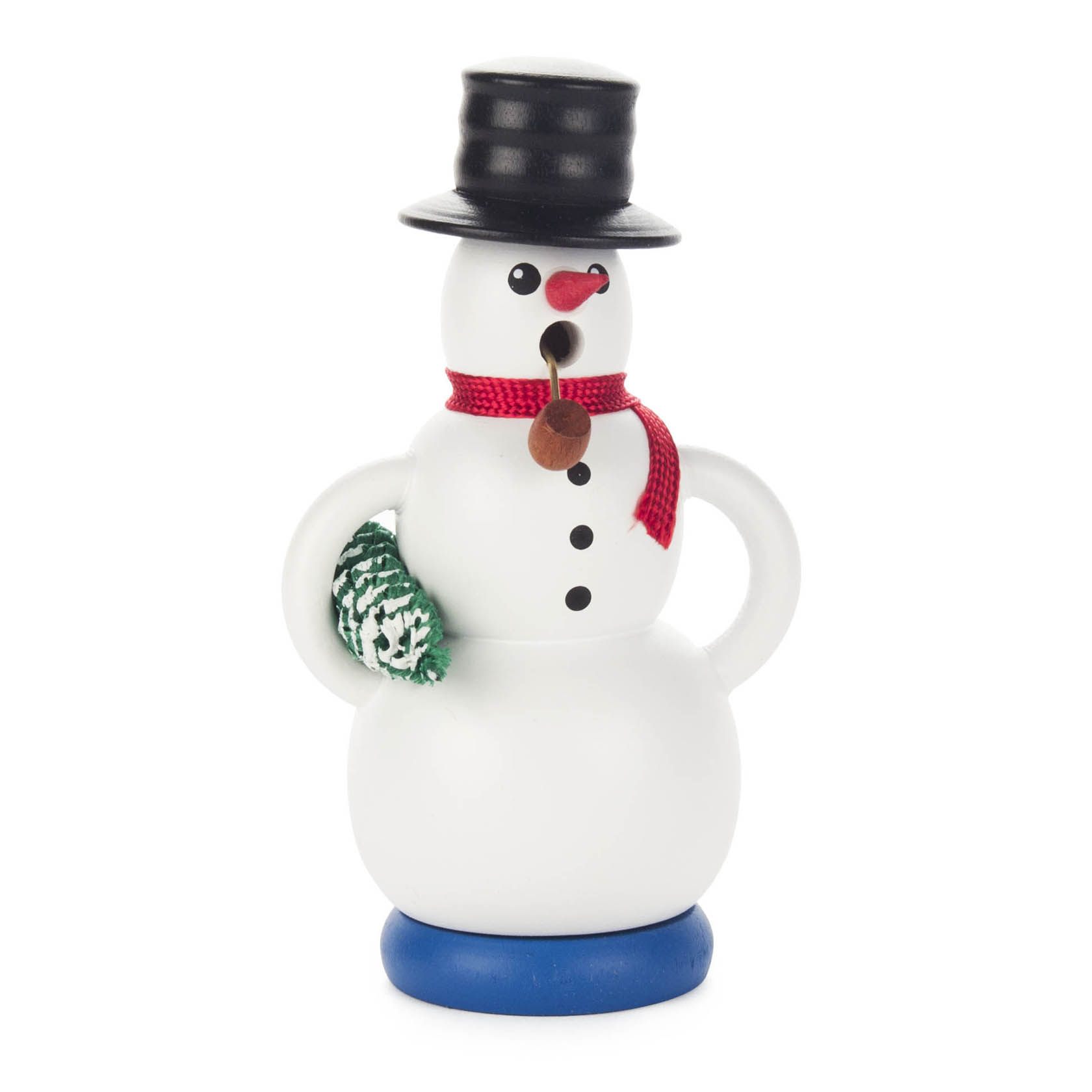 Räuchermann Schneemann mit Baum