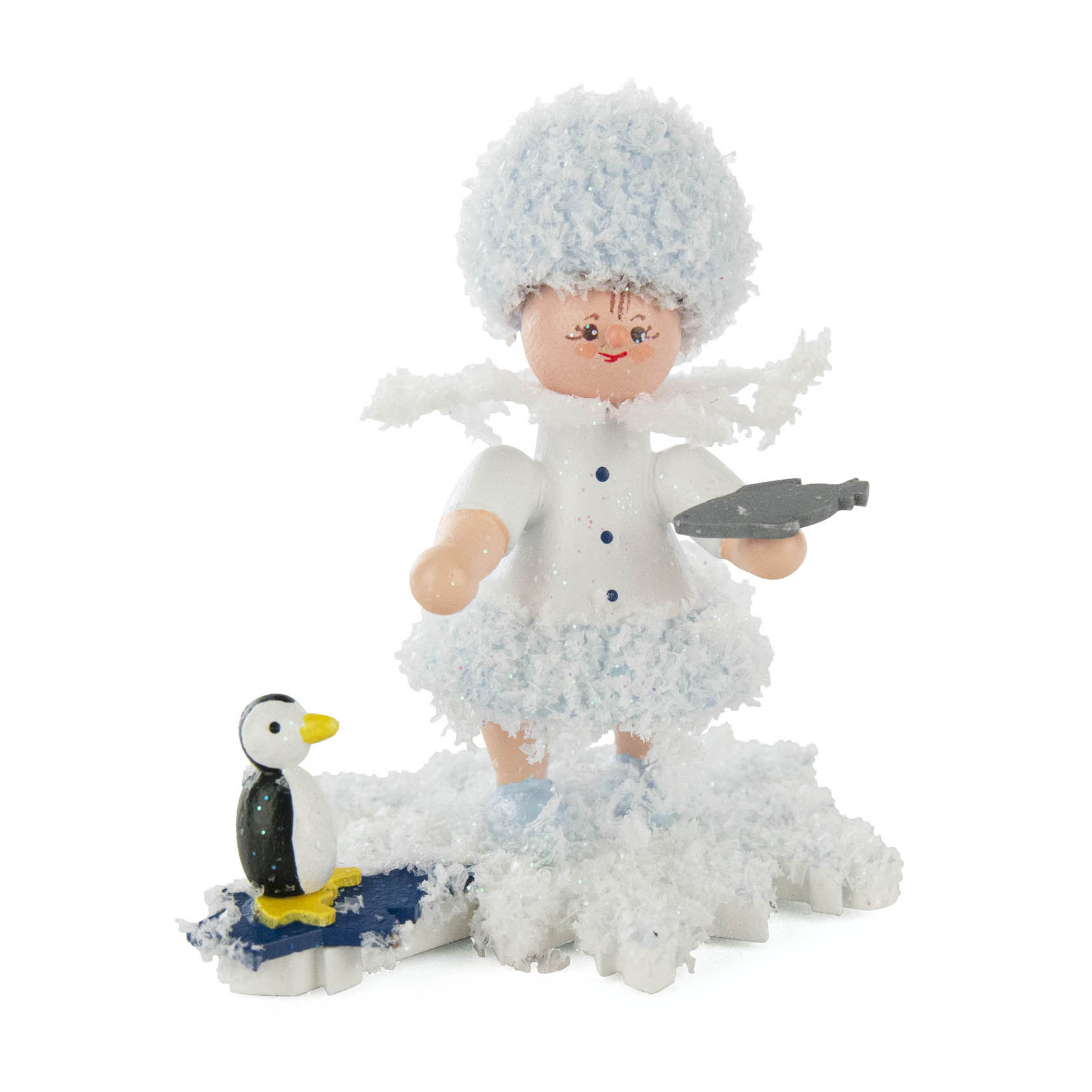 Schneeflöckchen mit Pinguin