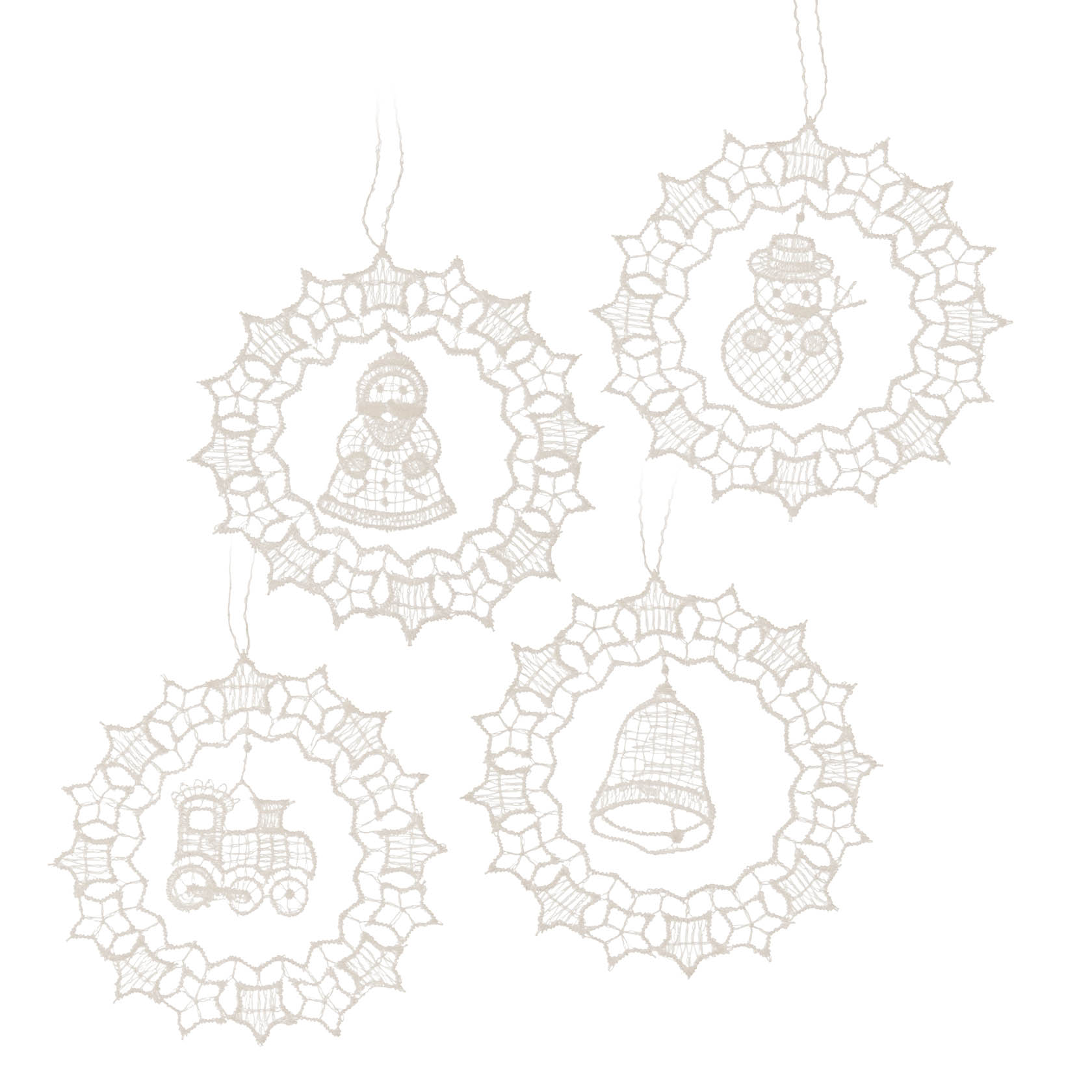 Behang Kugel-Motiv Plauener Spitze 4-teilig im Dregeno Online Shop günstig kaufen