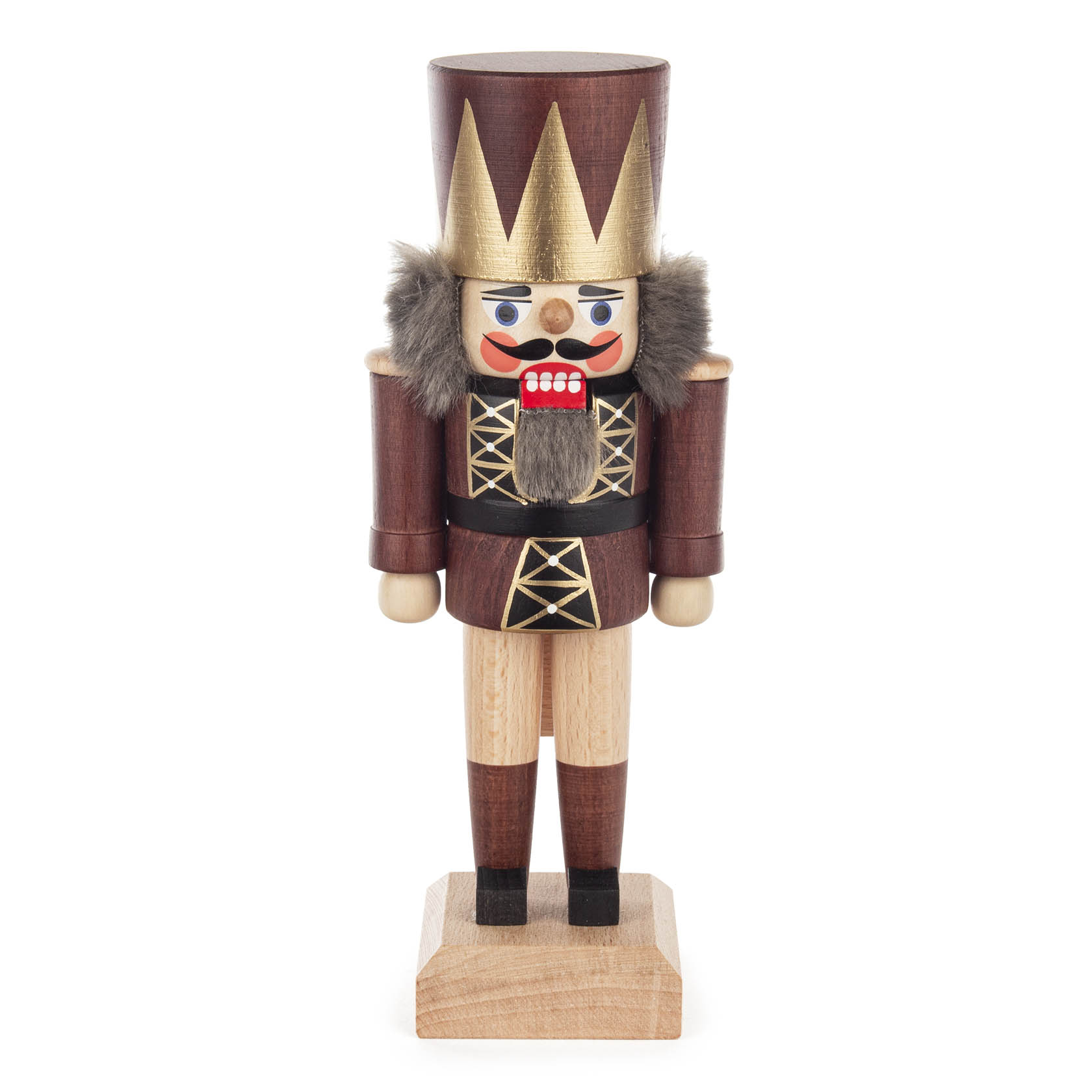wooden nutcracker king brown 19 cm im Dregeno Online Shop günstig kaufen
