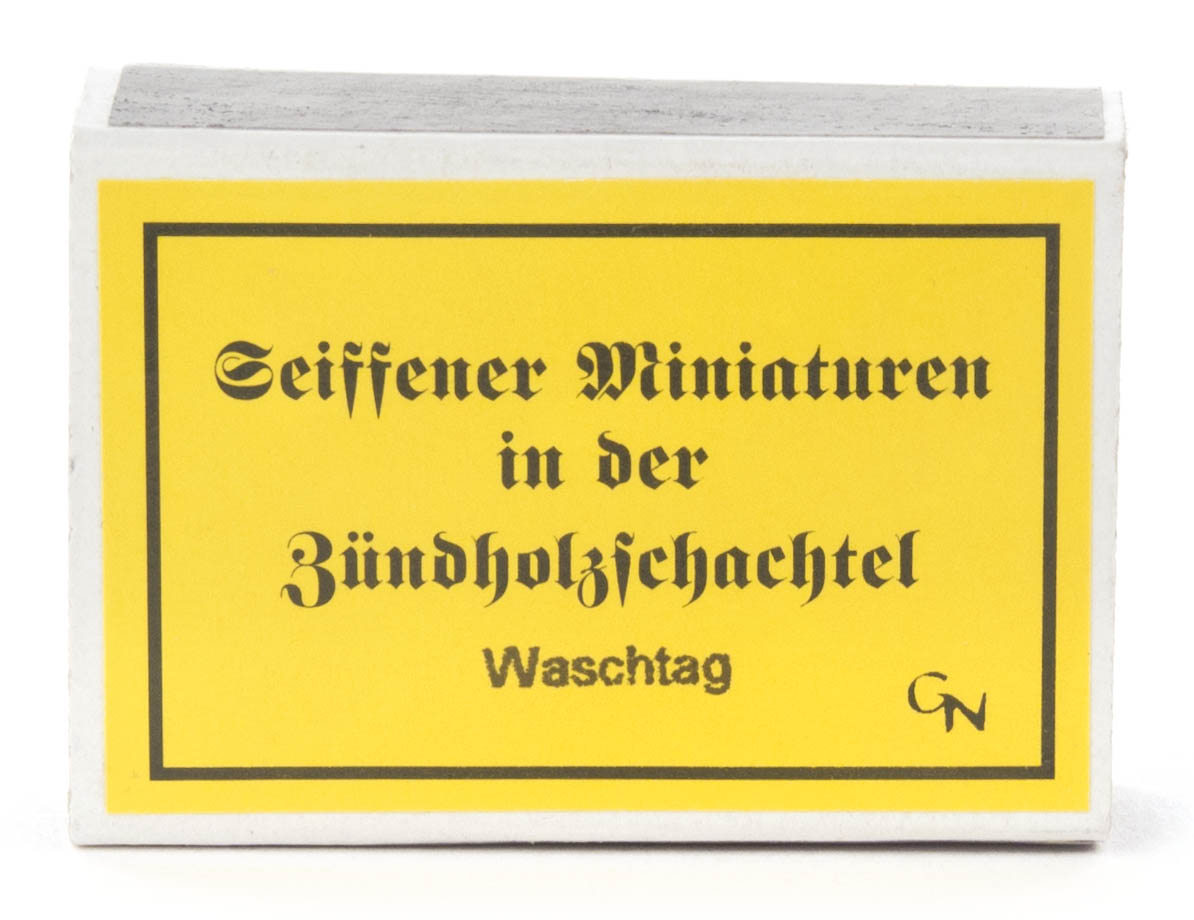 Zündholzschachtel Waschtag  