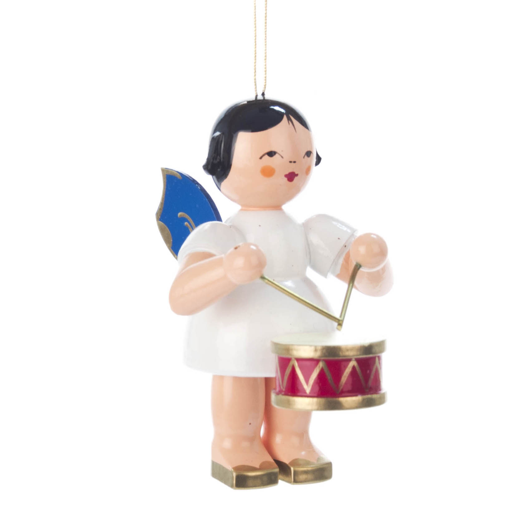 Behang Engel mit Trommel, groß, blaue Flügel im Dregeno Online Shop günstig kaufen