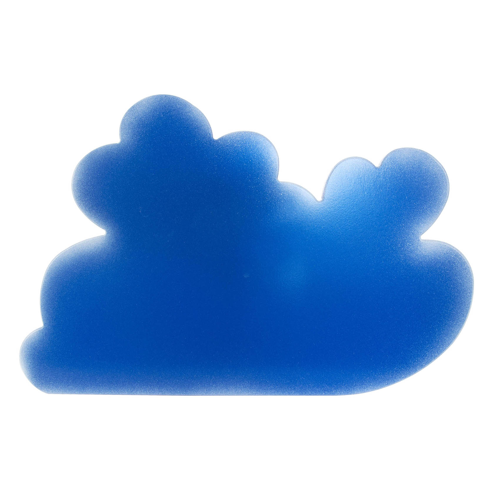 Große blaue Wolkenform mit weichen, runden Kanten, die an eine Comic-Wolke erinnert. im Dregeno Online Shop günstig kaufen