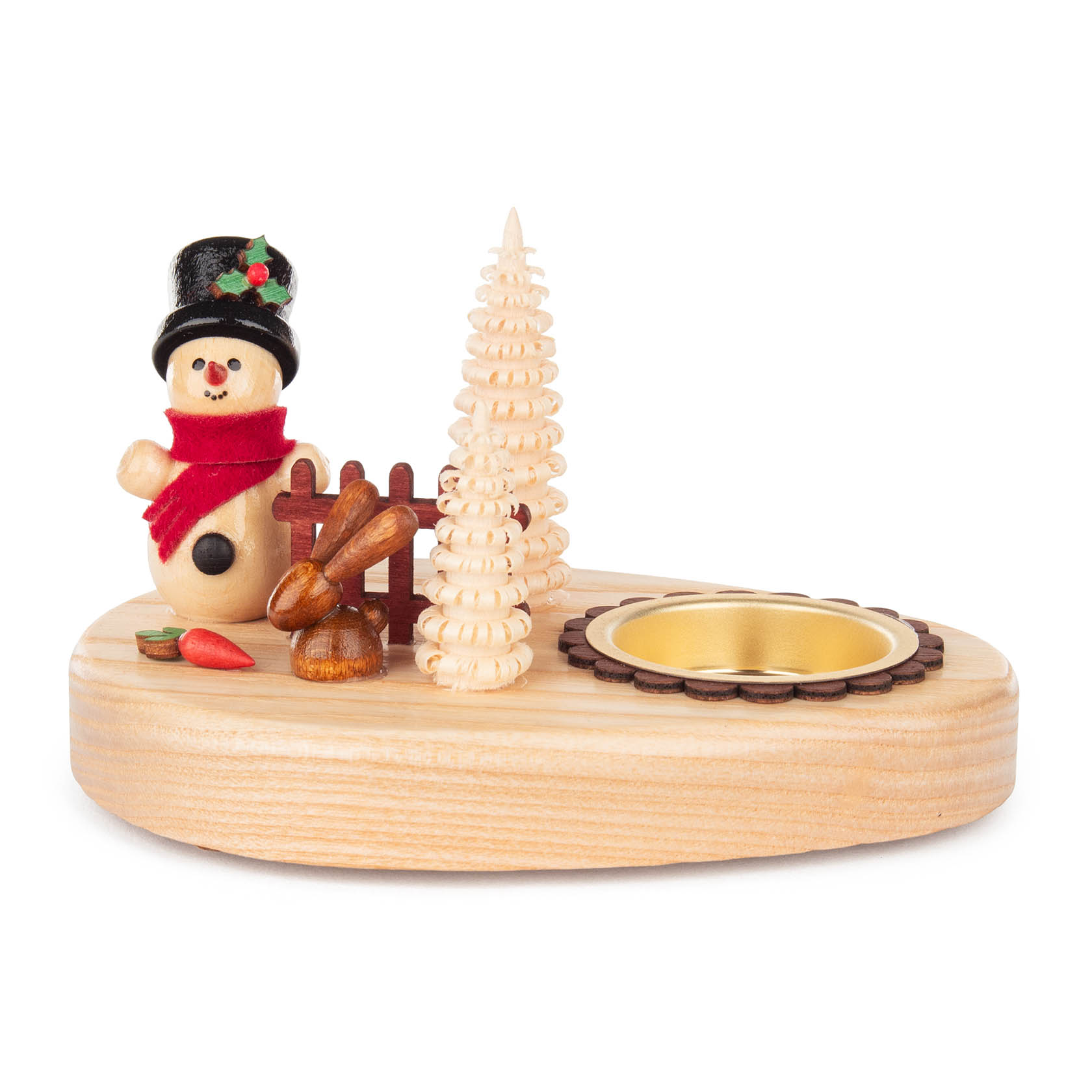 Teelichthalter Schneemann mit Hase im Dregeno Online Shop günstig kaufen