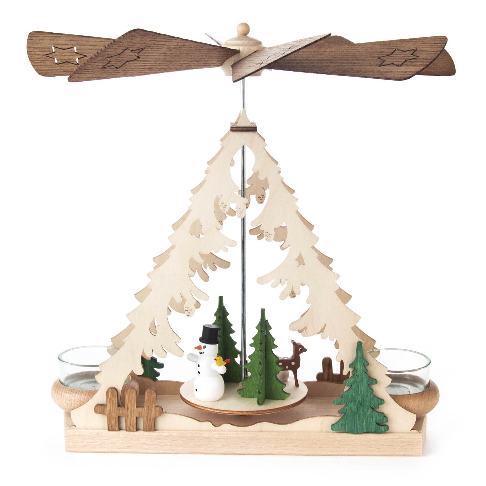 Pyramide mit Schneemann, für Teelichte im Dregeno Online Shop günstig kaufen