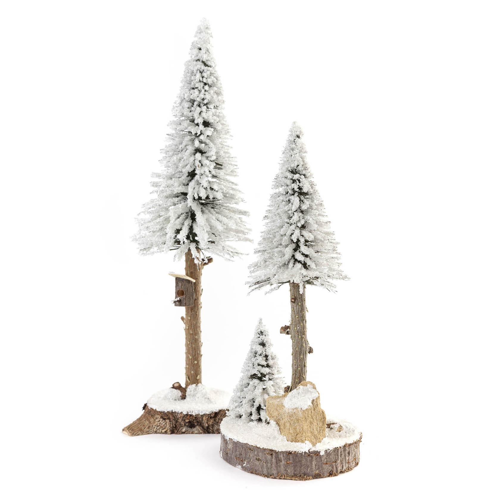 Nadelbäume mit Vogelhaus weiß, 20/27cm (2) im Dregeno Online Shop günstig kaufen