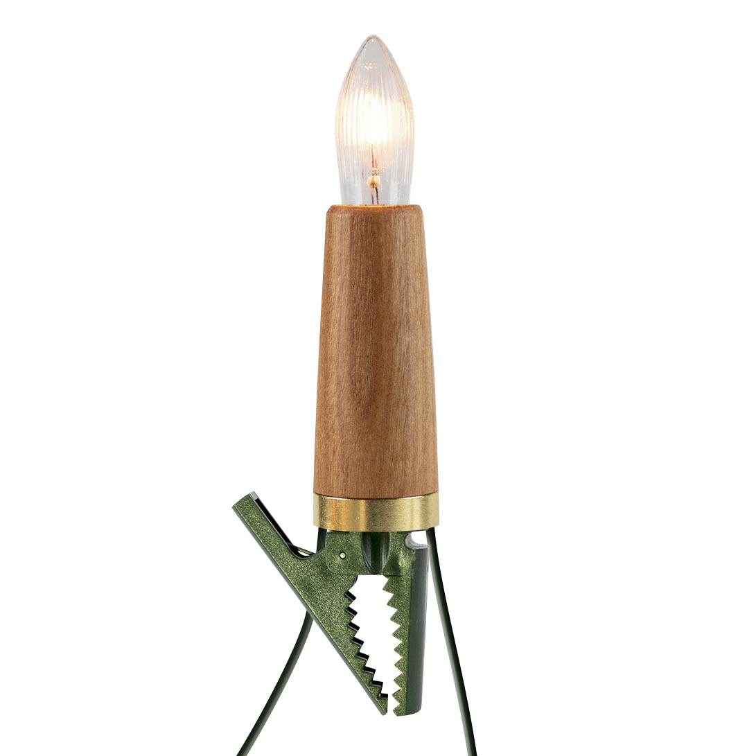 Lichterkette 15-tlg. mit Holzschaft in Kirsche im Dregeno Online Shop günstig kaufen