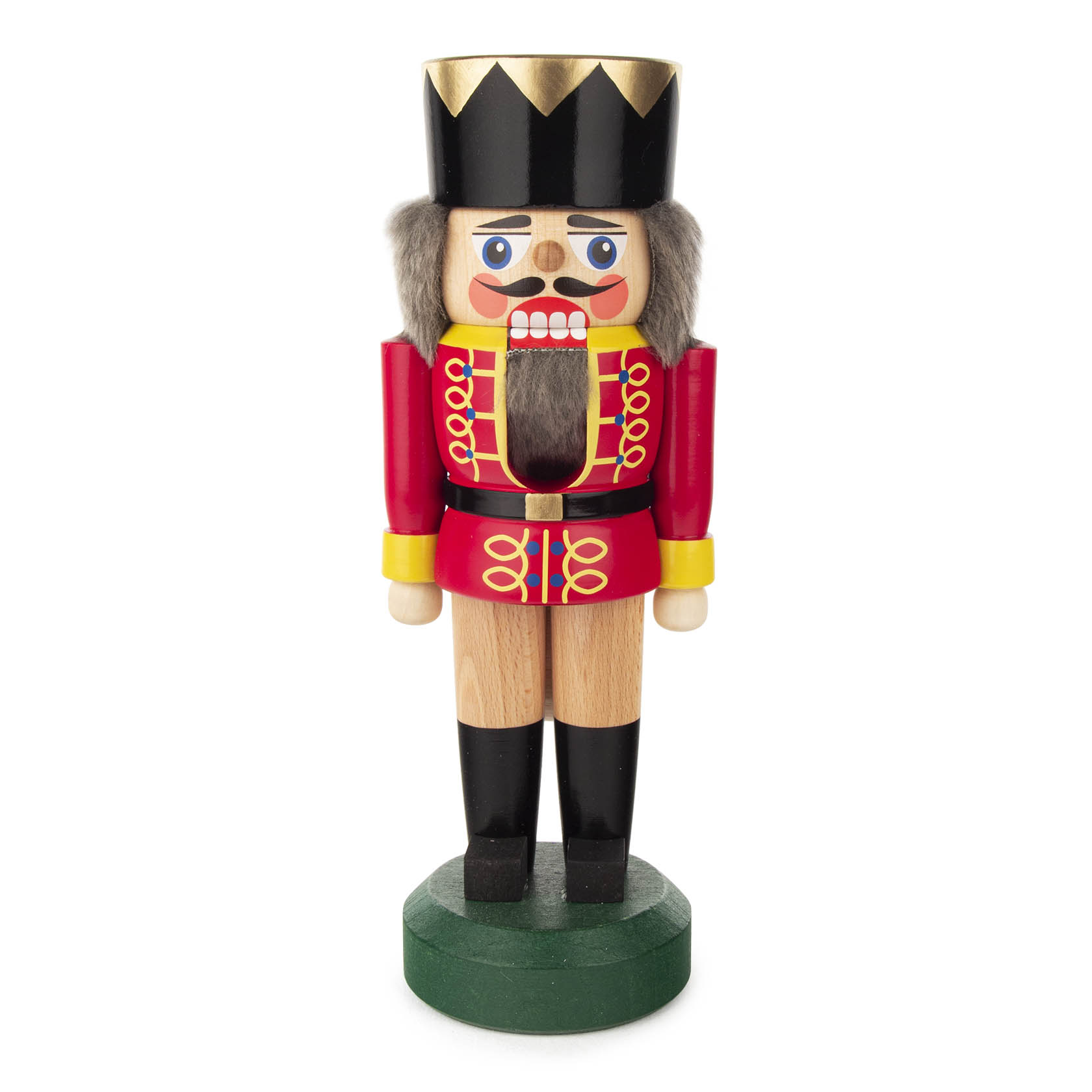 Nussknacker König rot-natur, 20,5cm  