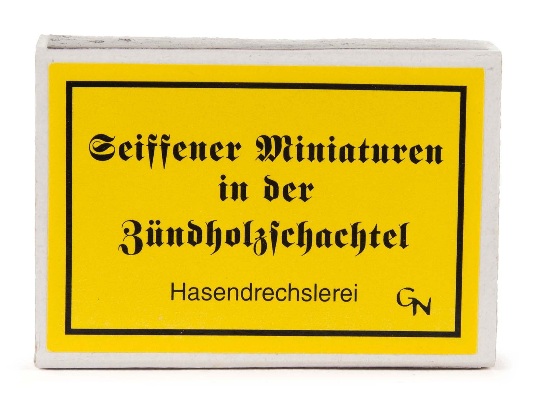 Zündholzschachtel Hasendrechslerei  