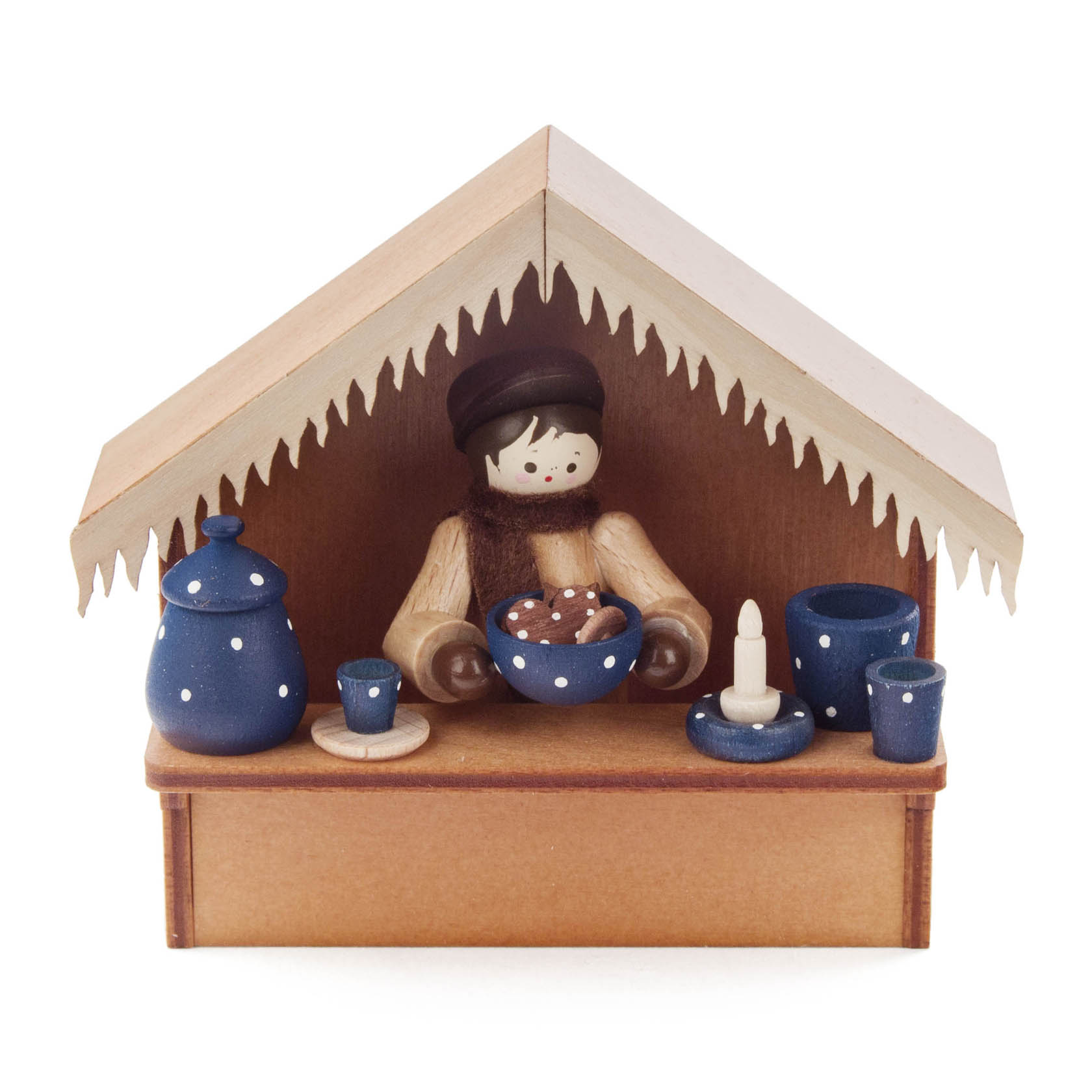 Weihnachtsmarktbude Blaue Keramik im Dregeno Online Shop günstig kaufen