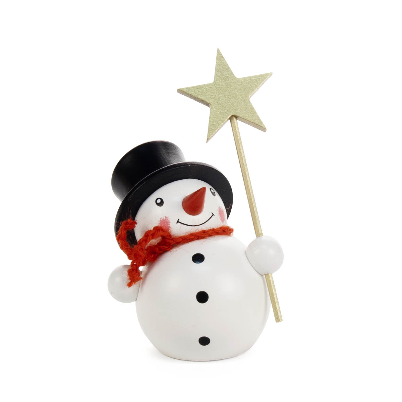 Schneemann mit Stern farbig, Bestückung für Vario-Leuchter